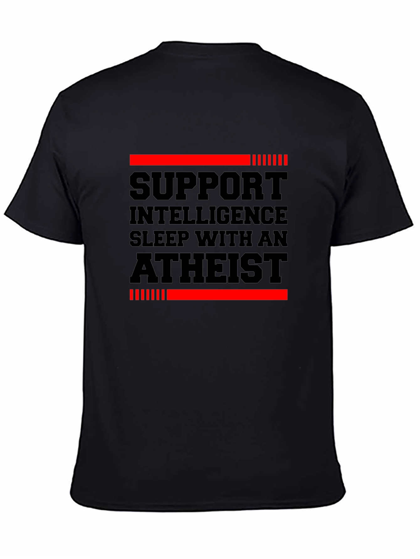 Support Intelligence Atheist Graphic Tee