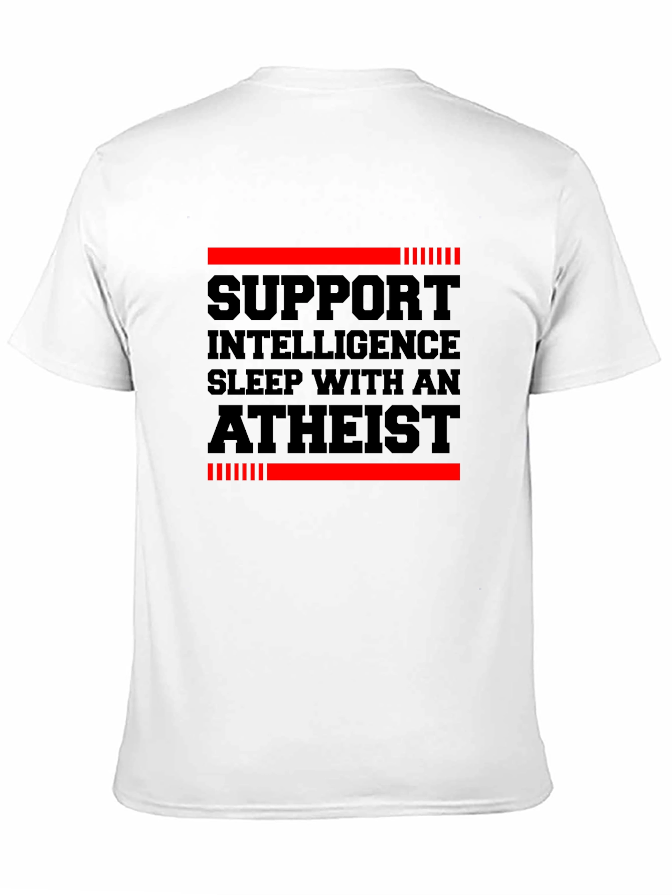 Support Intelligence Atheist Graphic Tee