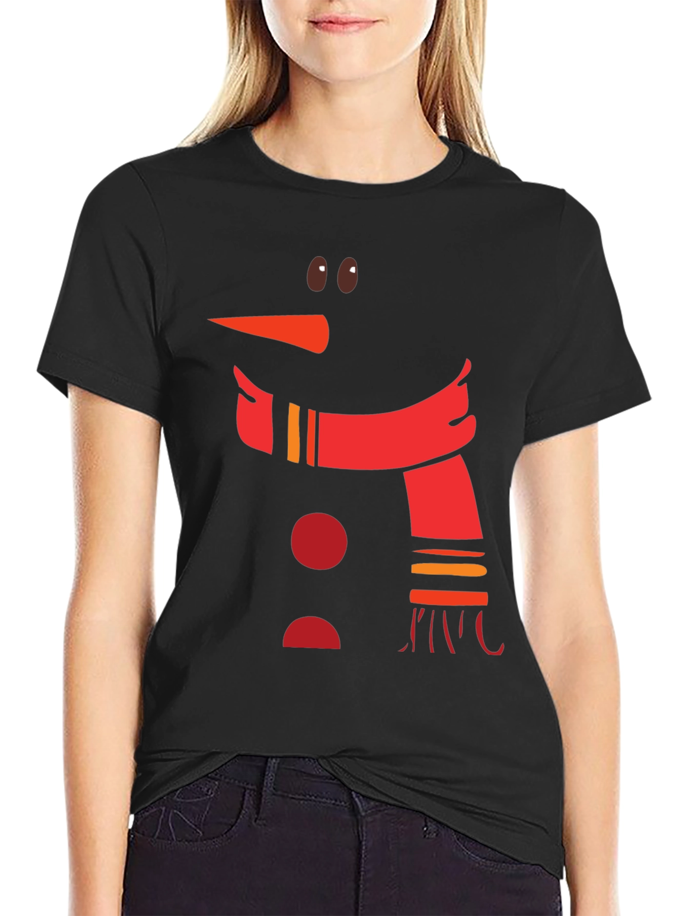 Snowman Graphic Tee - Festive Holiday Shirt