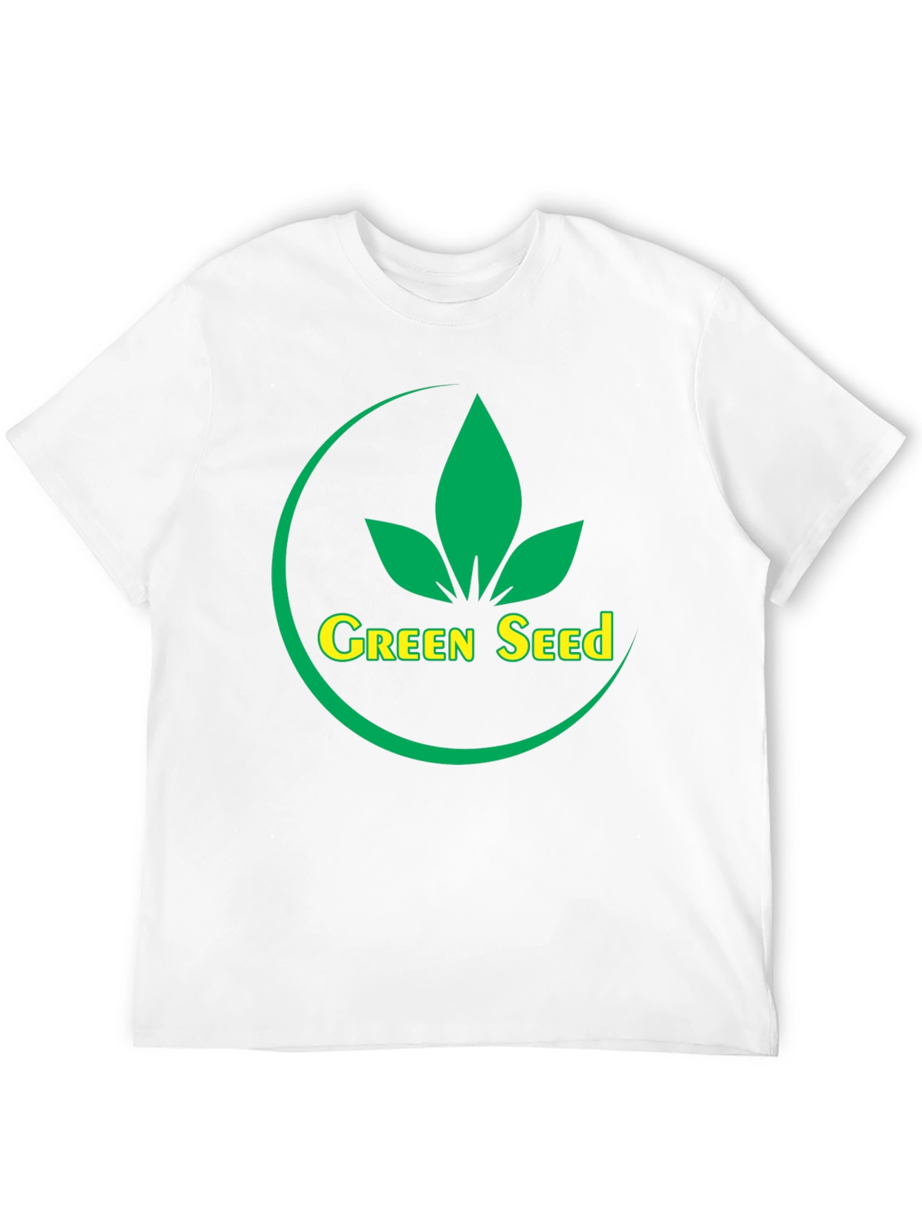 Green Seed Logo Black T-Shirt