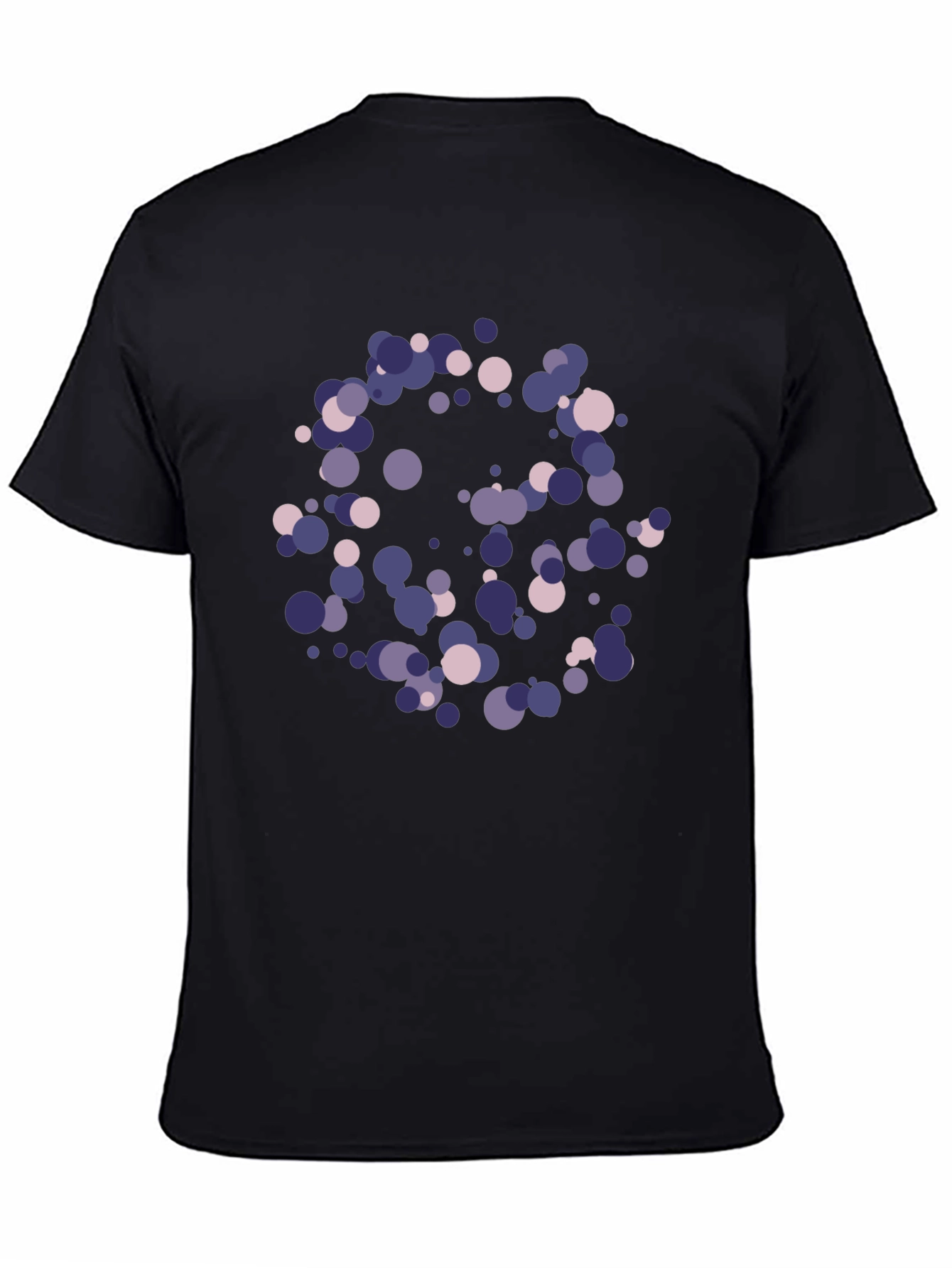 Abstract Polka Dot T-Shirt - Stylish Black Tee