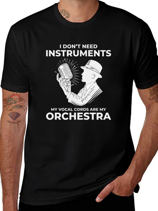 Vocal Artist Graphic Tee - I Dont Need Instruments T-Shirt