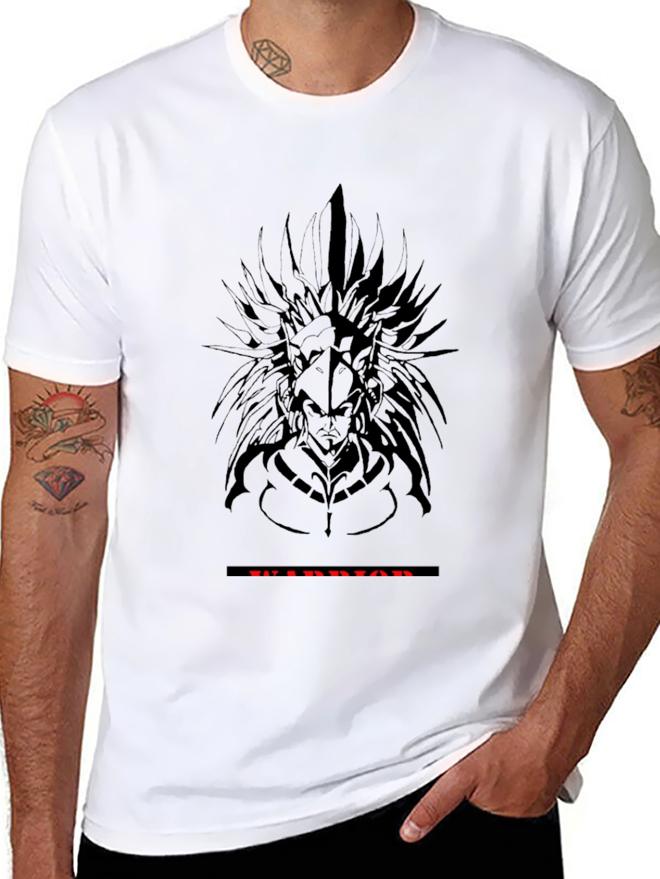Warrior Graphic Black T-Shirt