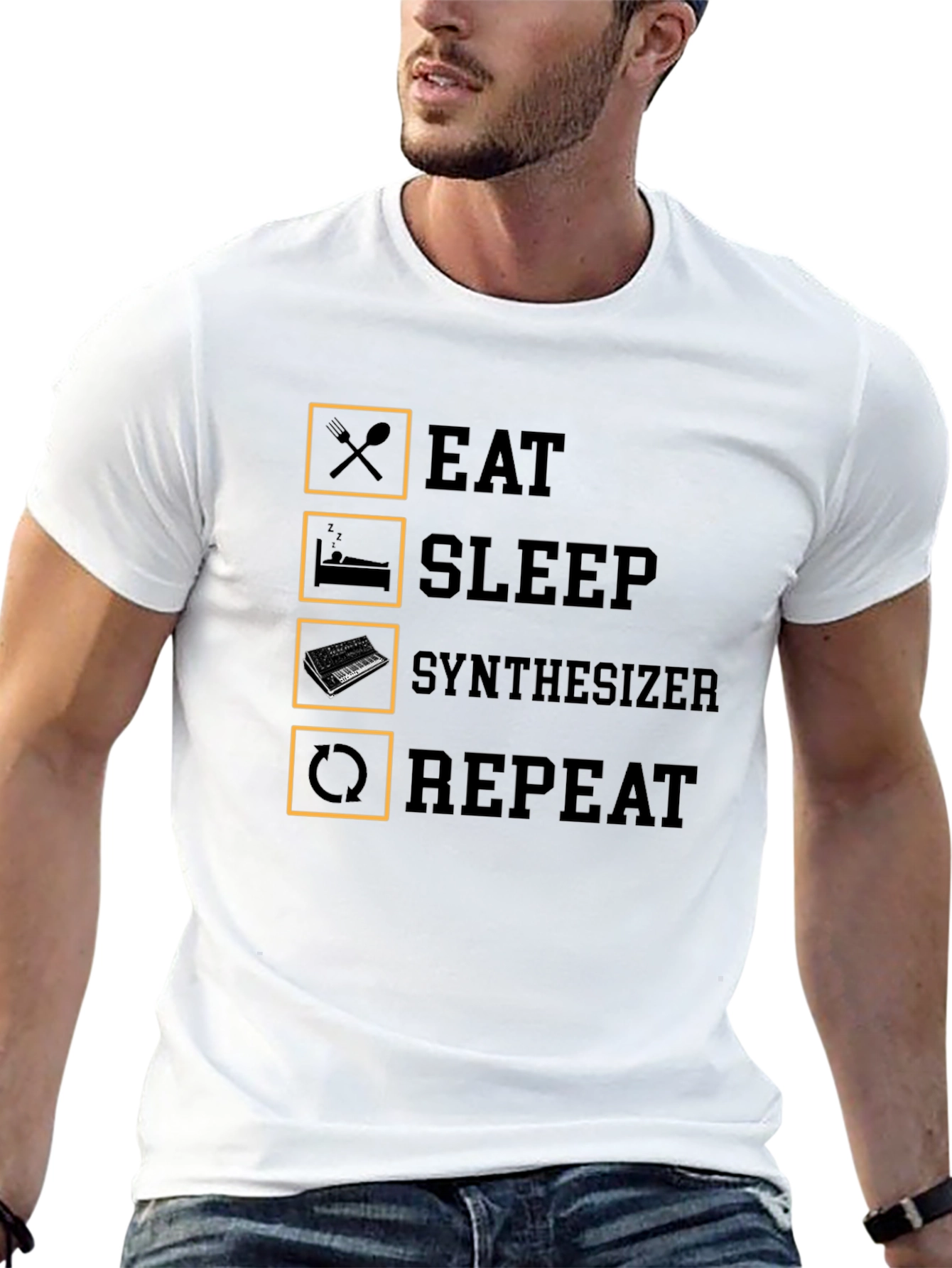 Eat Sleep Synthesizer Repeat T-Shirt