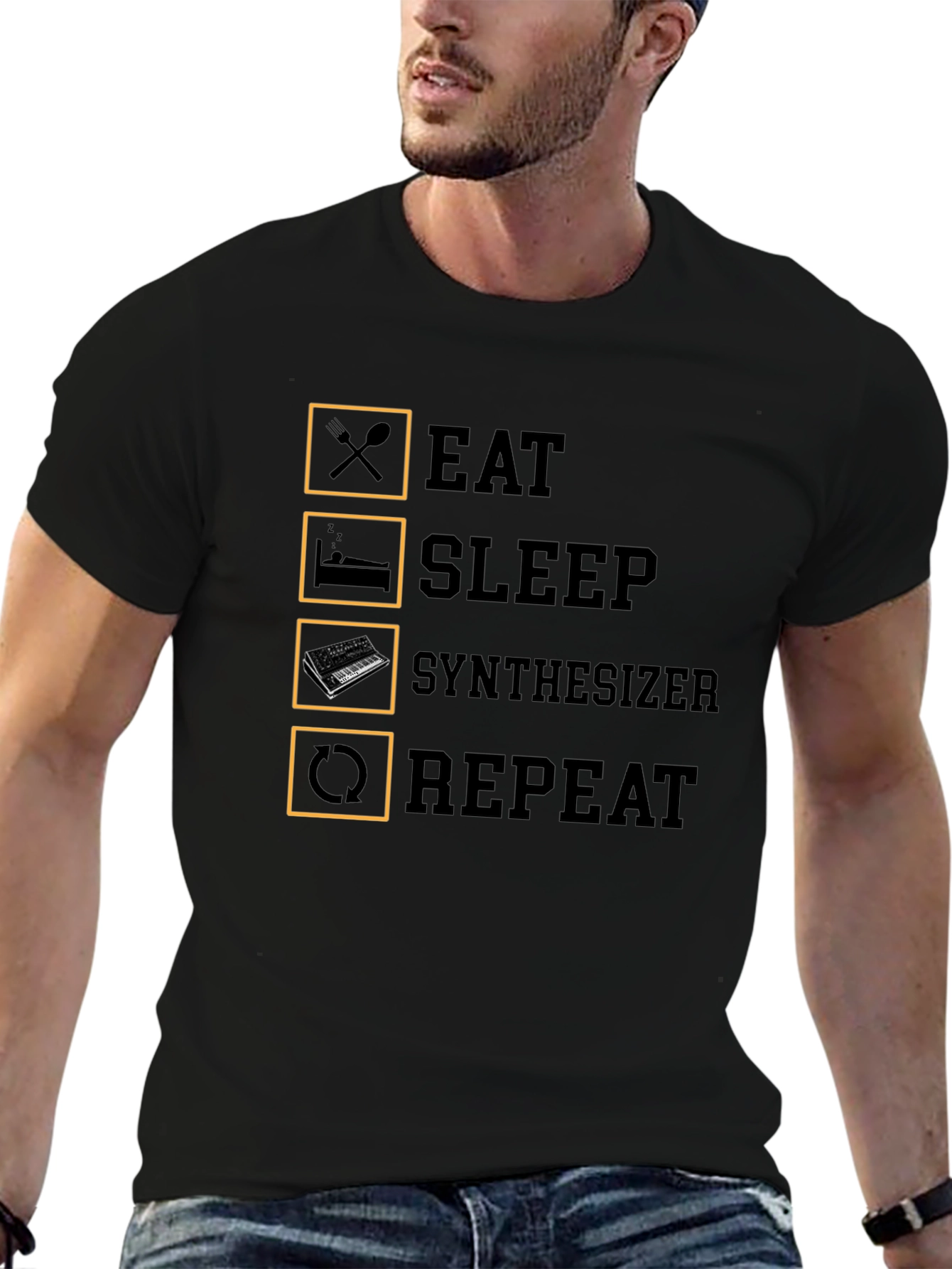 Eat Sleep Synthesizer Repeat T-Shirt