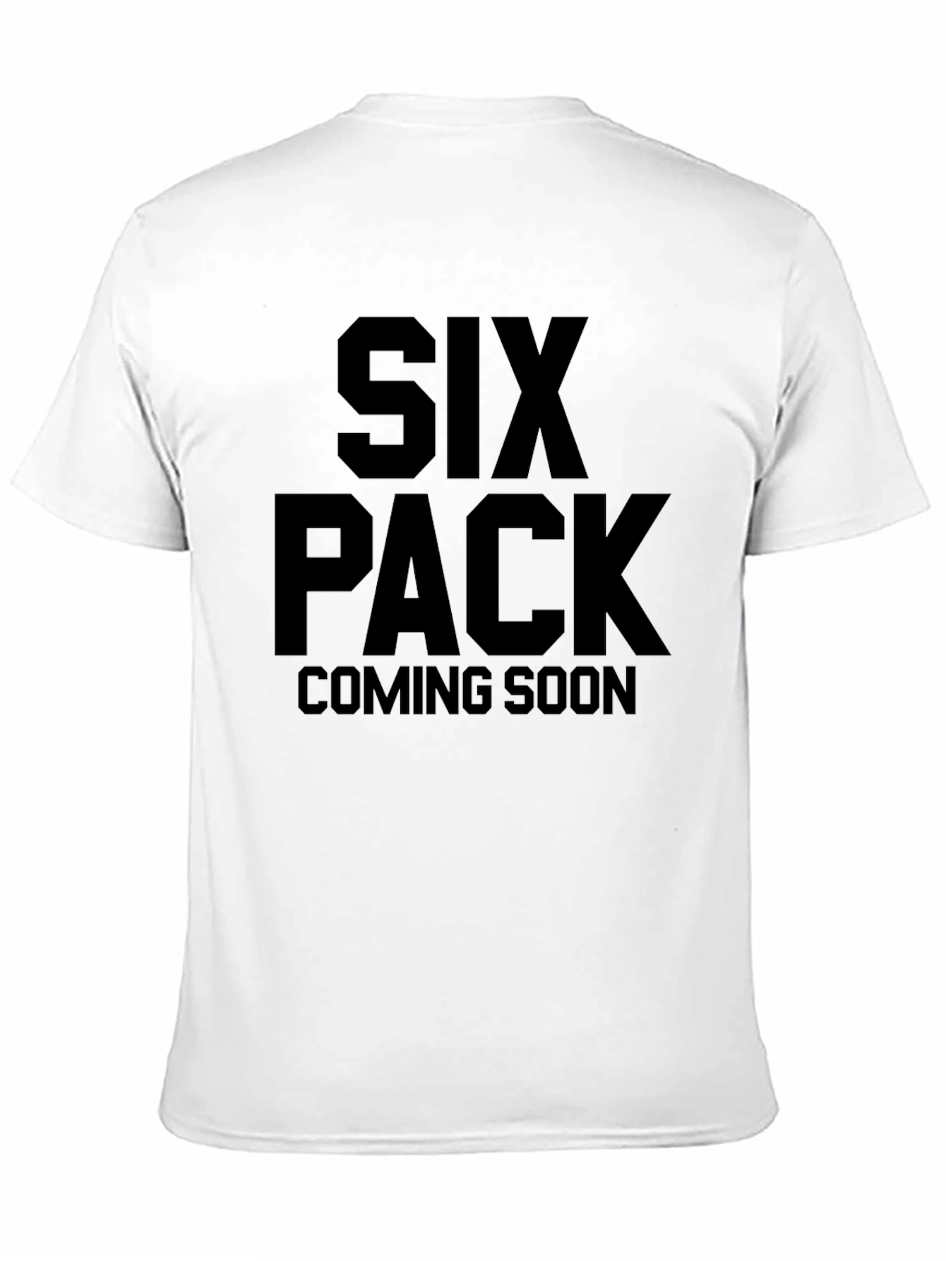 Six Pack Coming Soon Black T-Shirt
