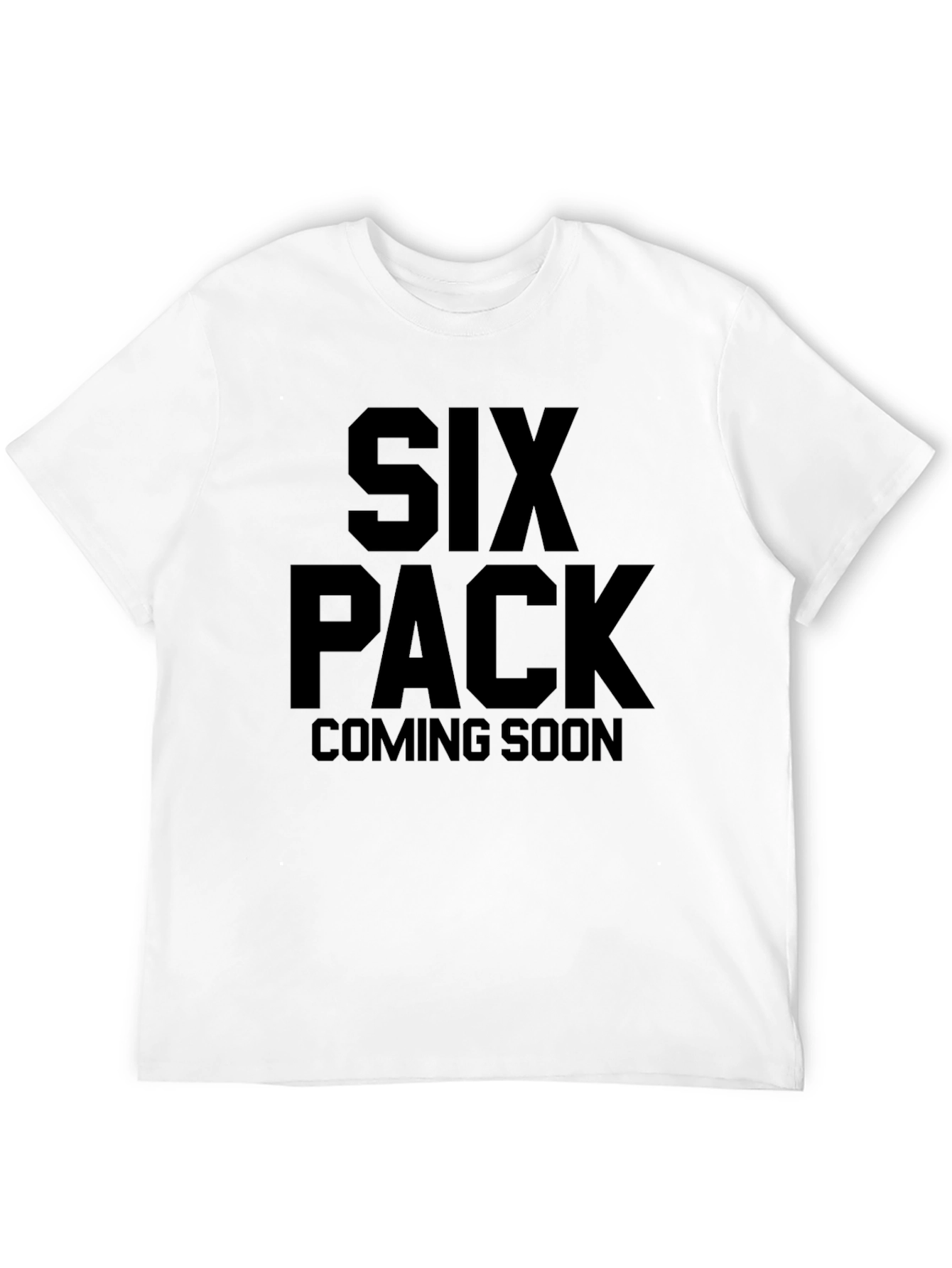 Six Pack Coming Soon Black T-Shirt