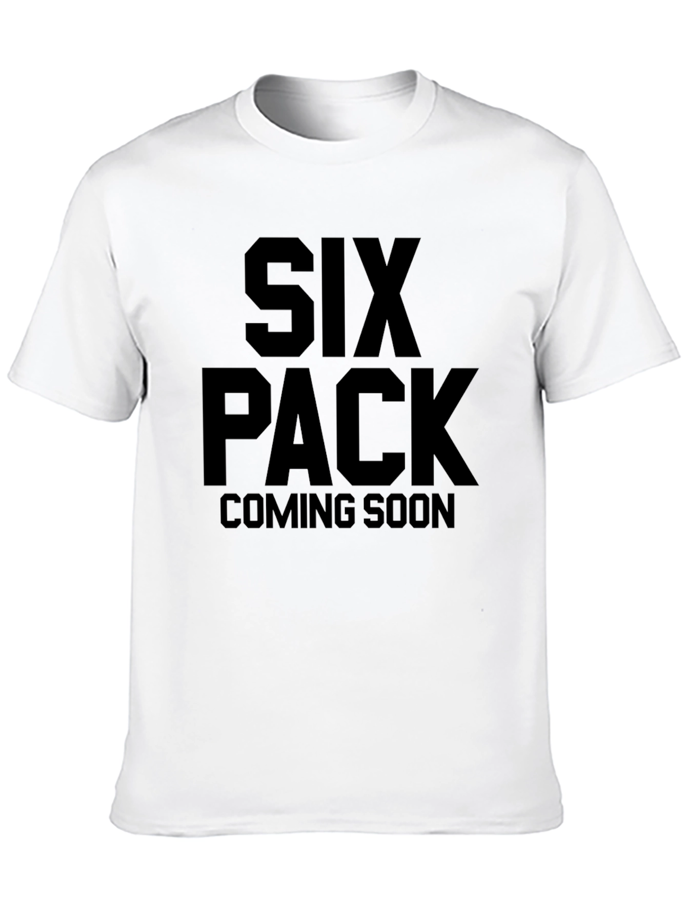 Six Pack Coming Soon Black T-Shirt
