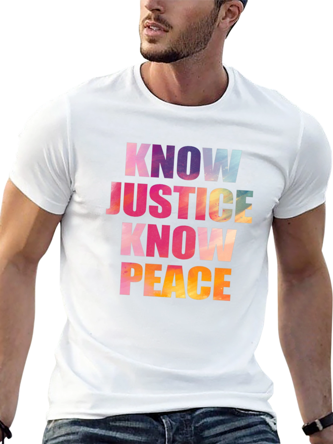 Know Justice Know Peace Graphic T-Shirt