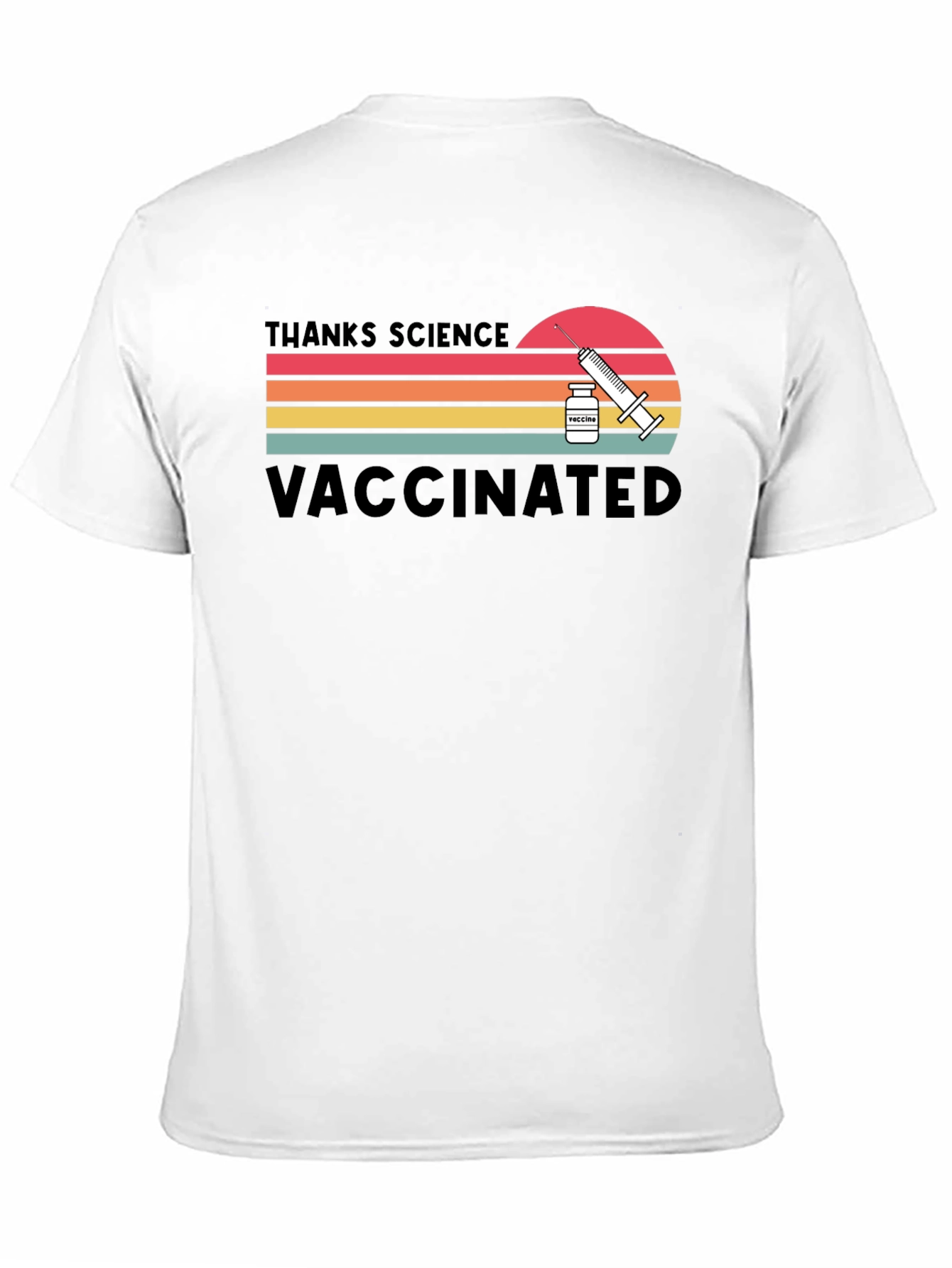 Thanks Science Vaccinated Retro T-Shirt