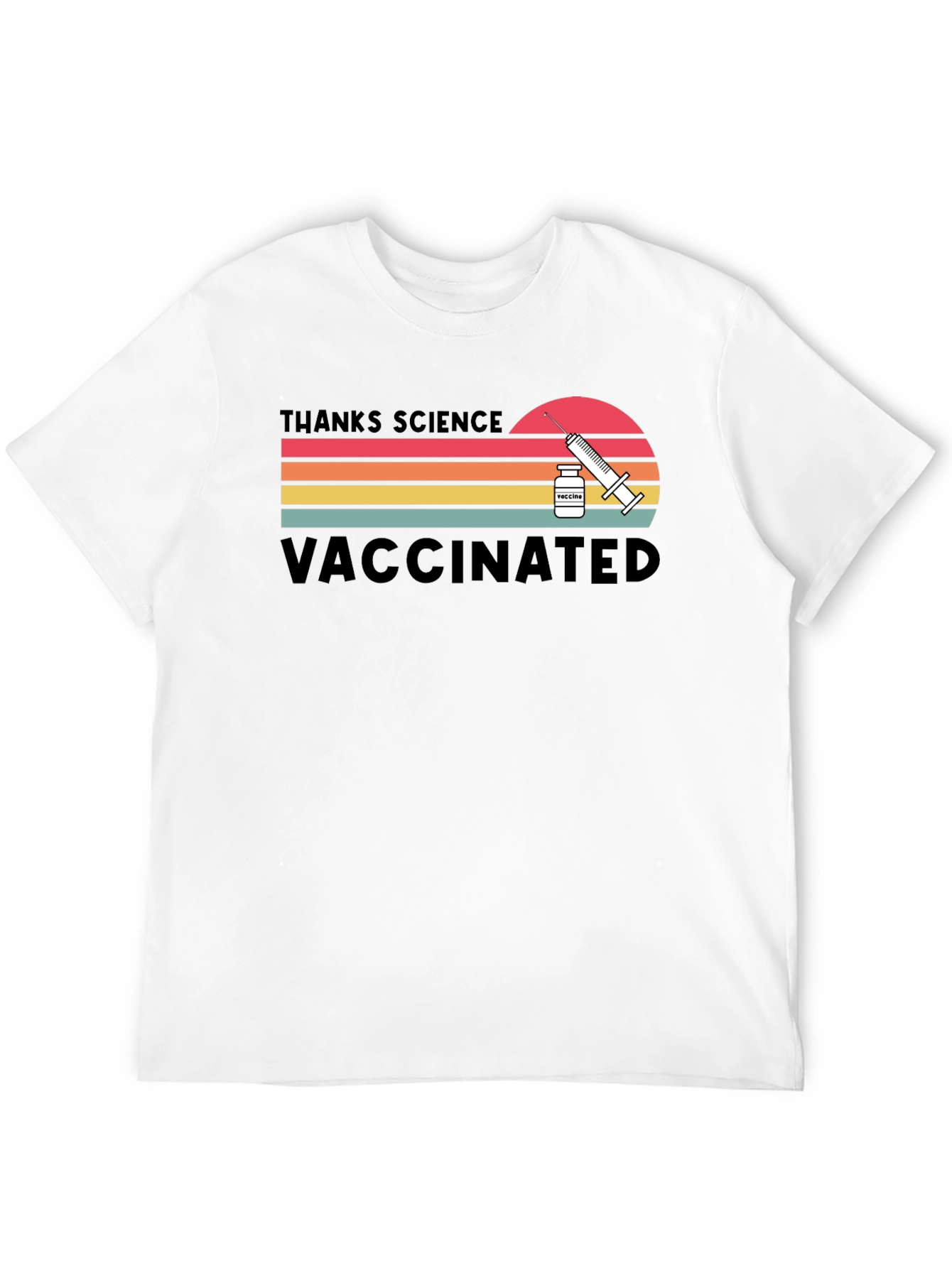Thanks Science Vaccinated Retro T-Shirt