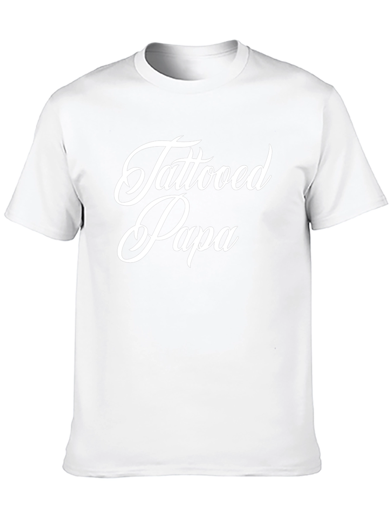 Tattooed Papa Black Crewneck T-Shirt