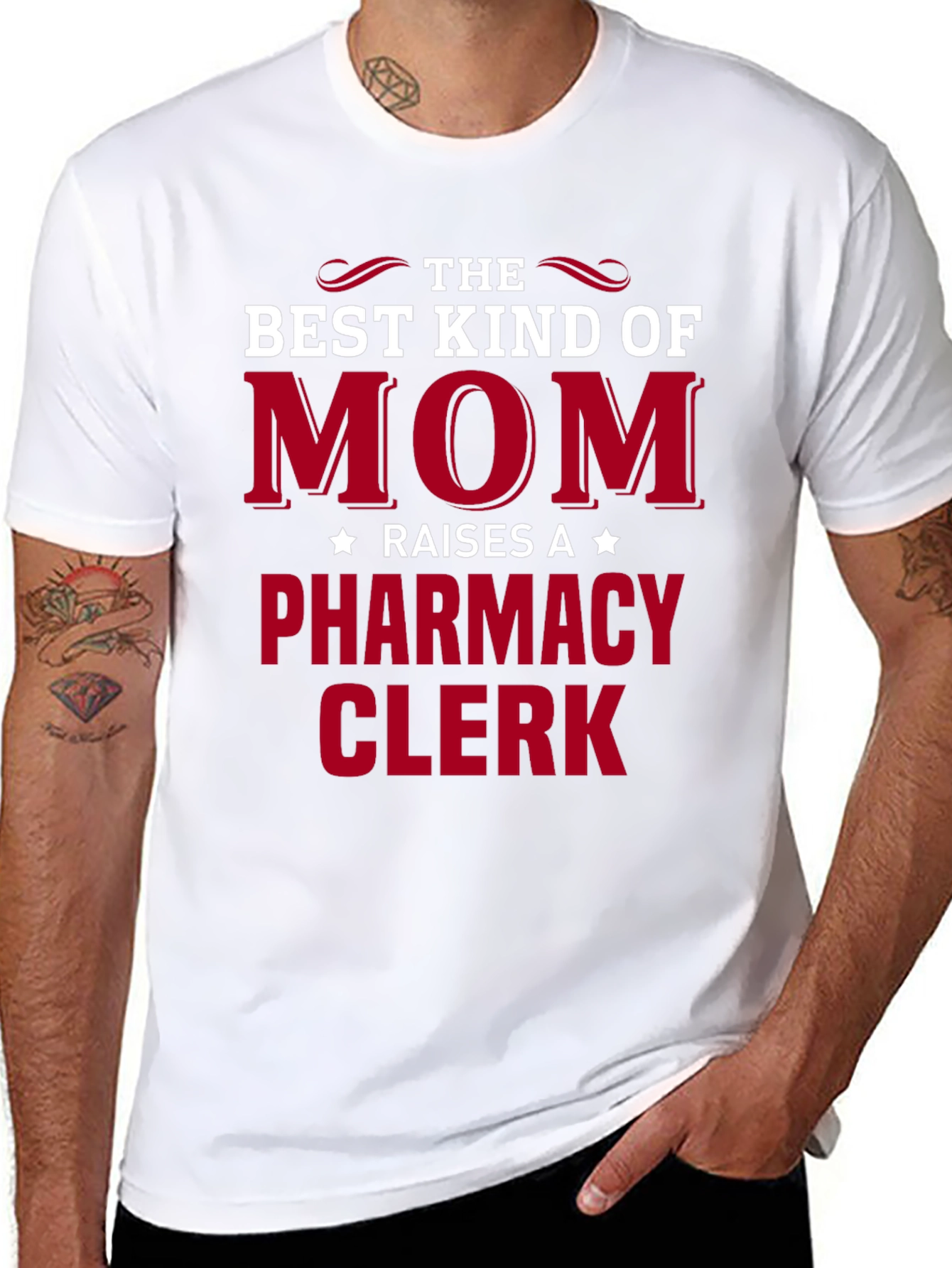 Best Mom Raises Pharmacy Clerk T-Shirt
