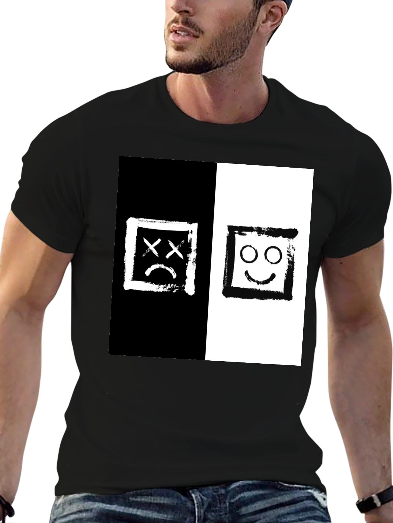 Black & White Mood Graphic T-Shirt