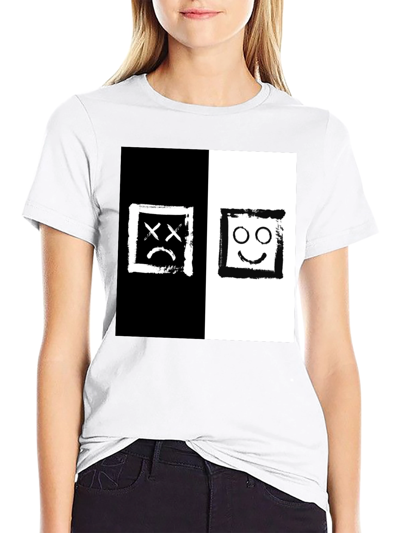 Black & White Mood Graphic T-Shirt