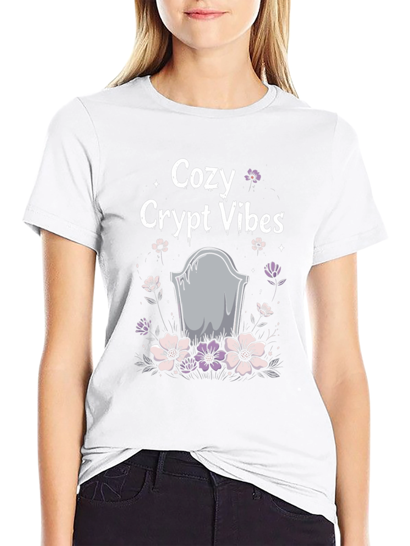 Cozy Crypt Vibes Graphic Tee