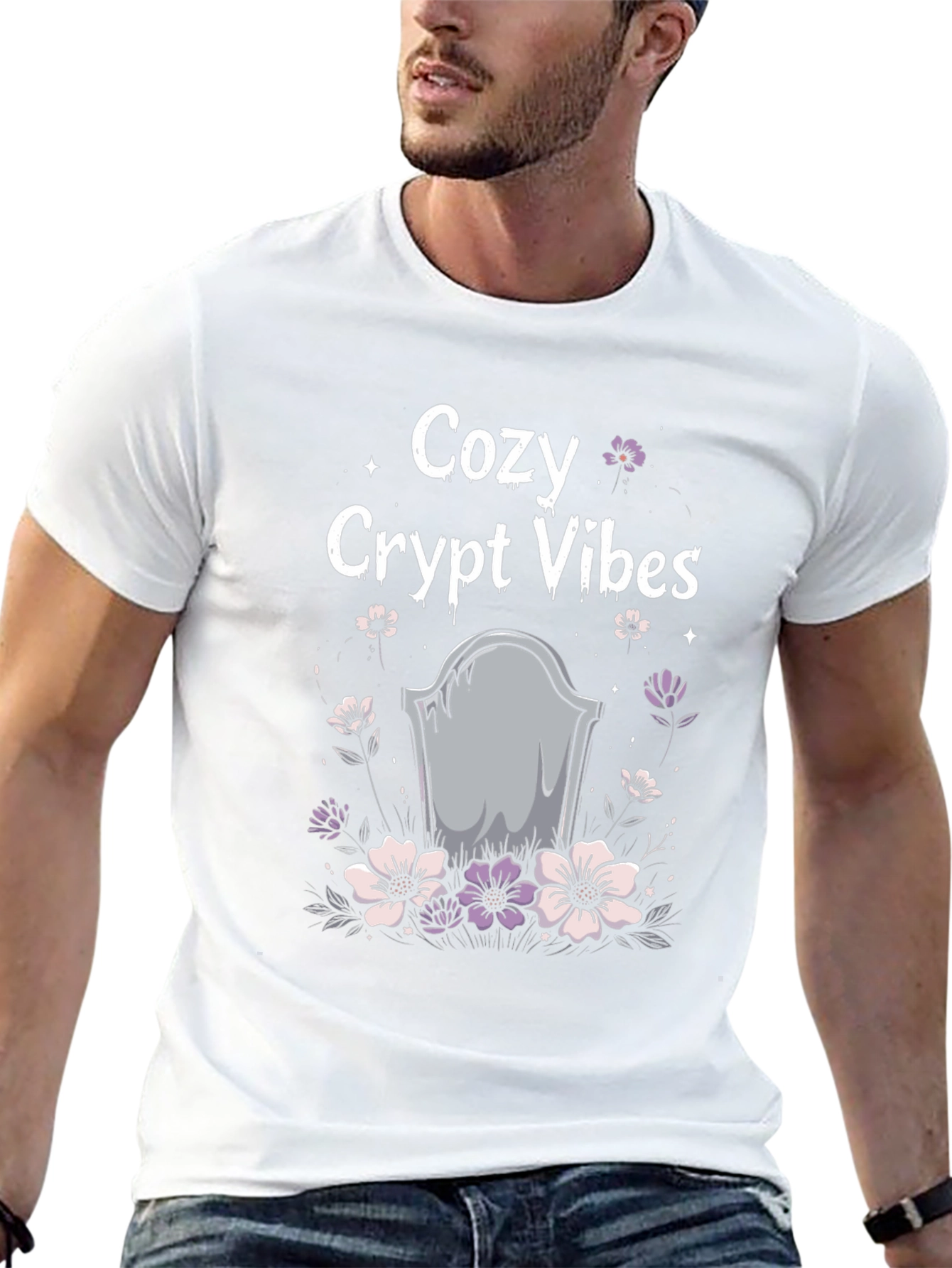 Cozy Crypt Vibes Graphic Tee