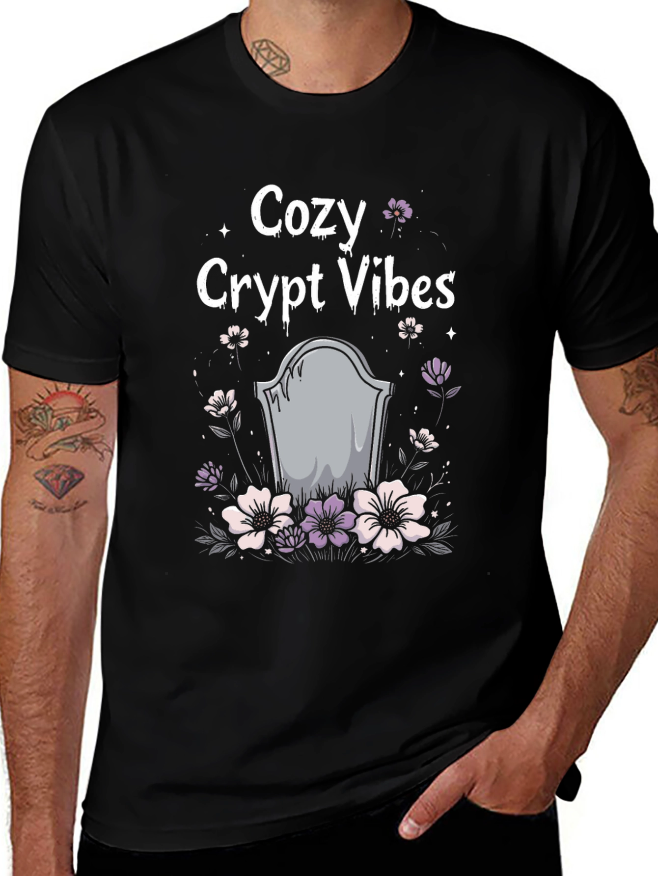 Cozy Crypt Vibes Graphic Tee