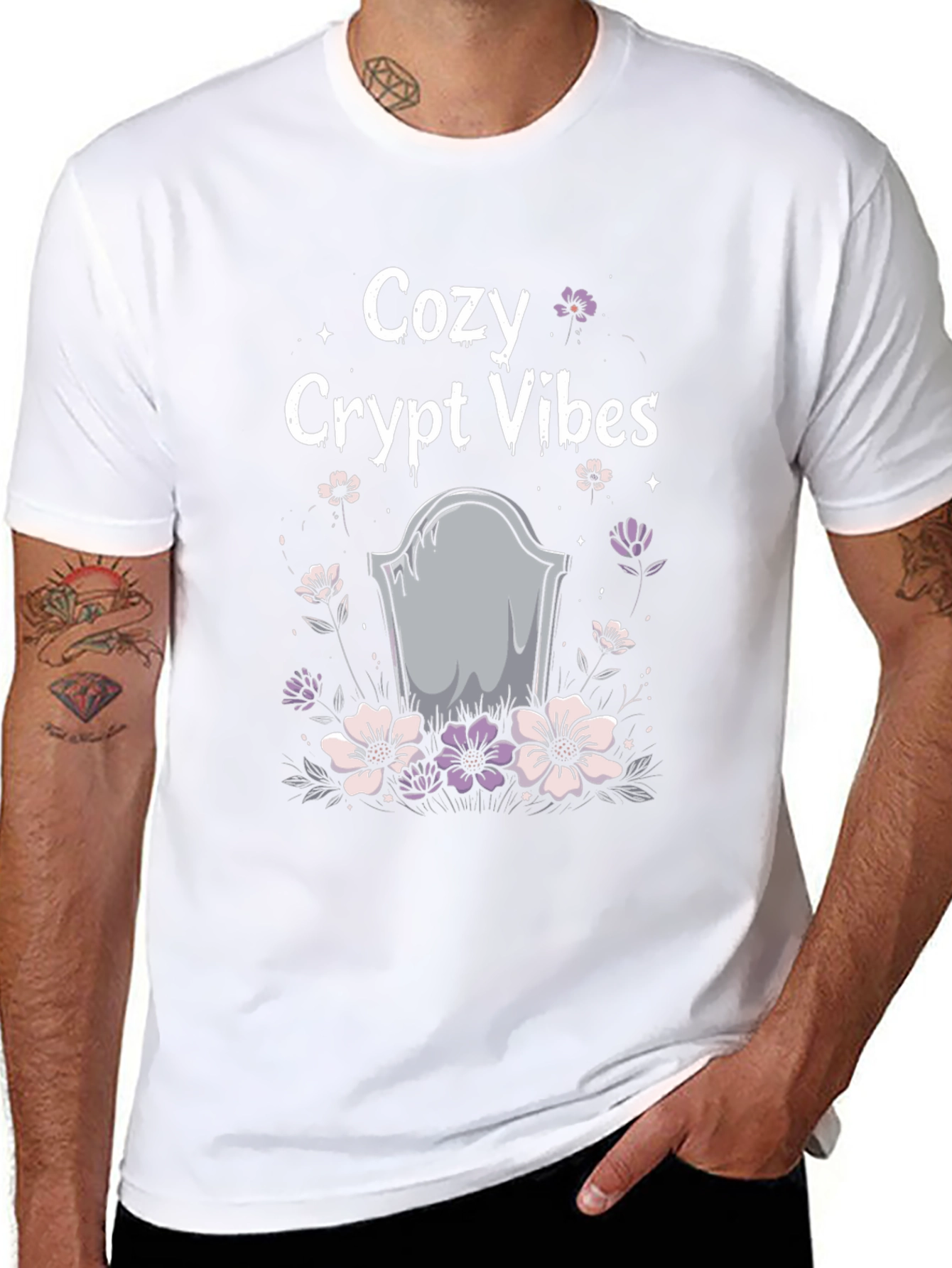 Cozy Crypt Vibes Graphic Tee