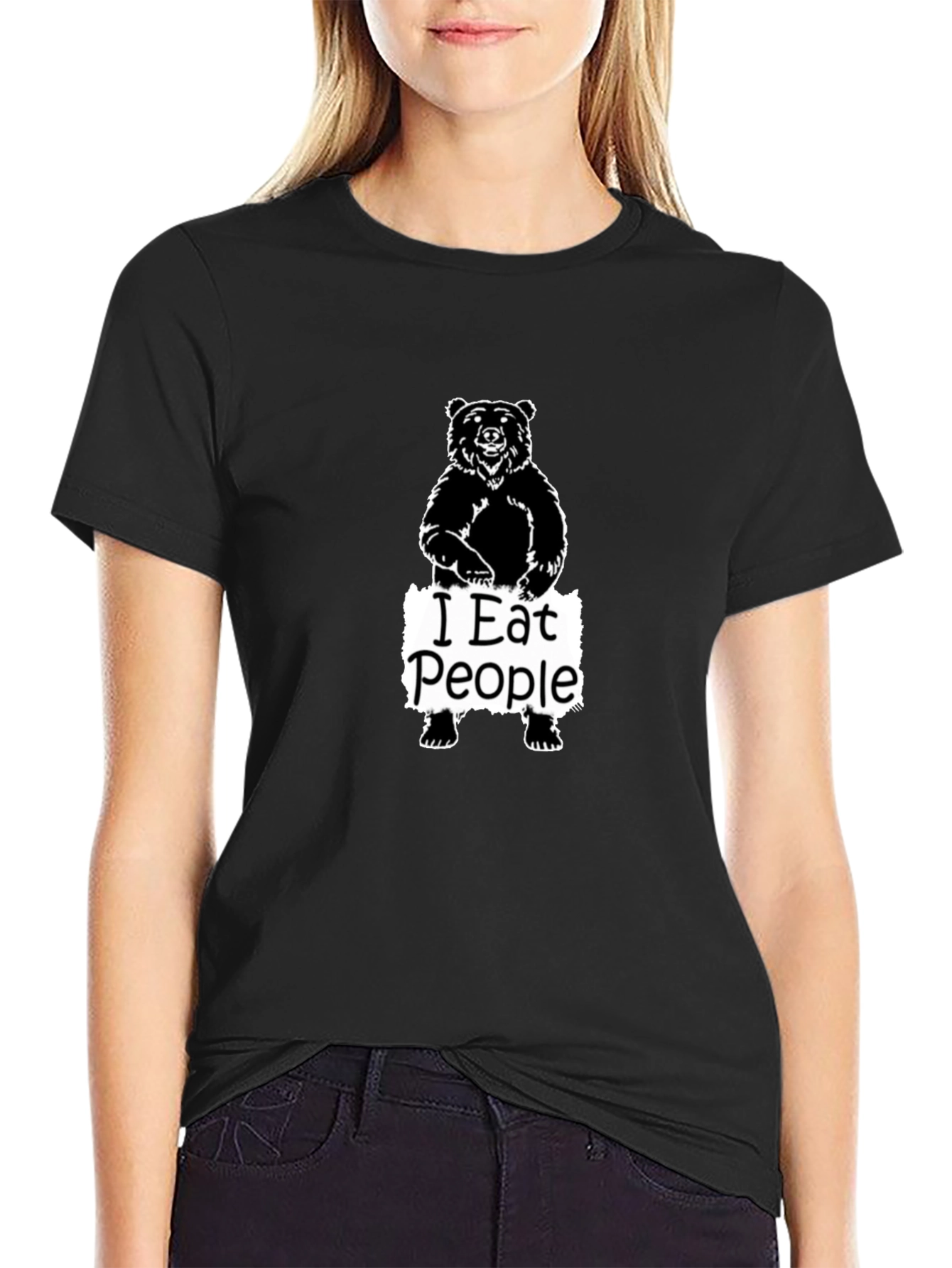 Bear I Eat People Graphic T-Shirt