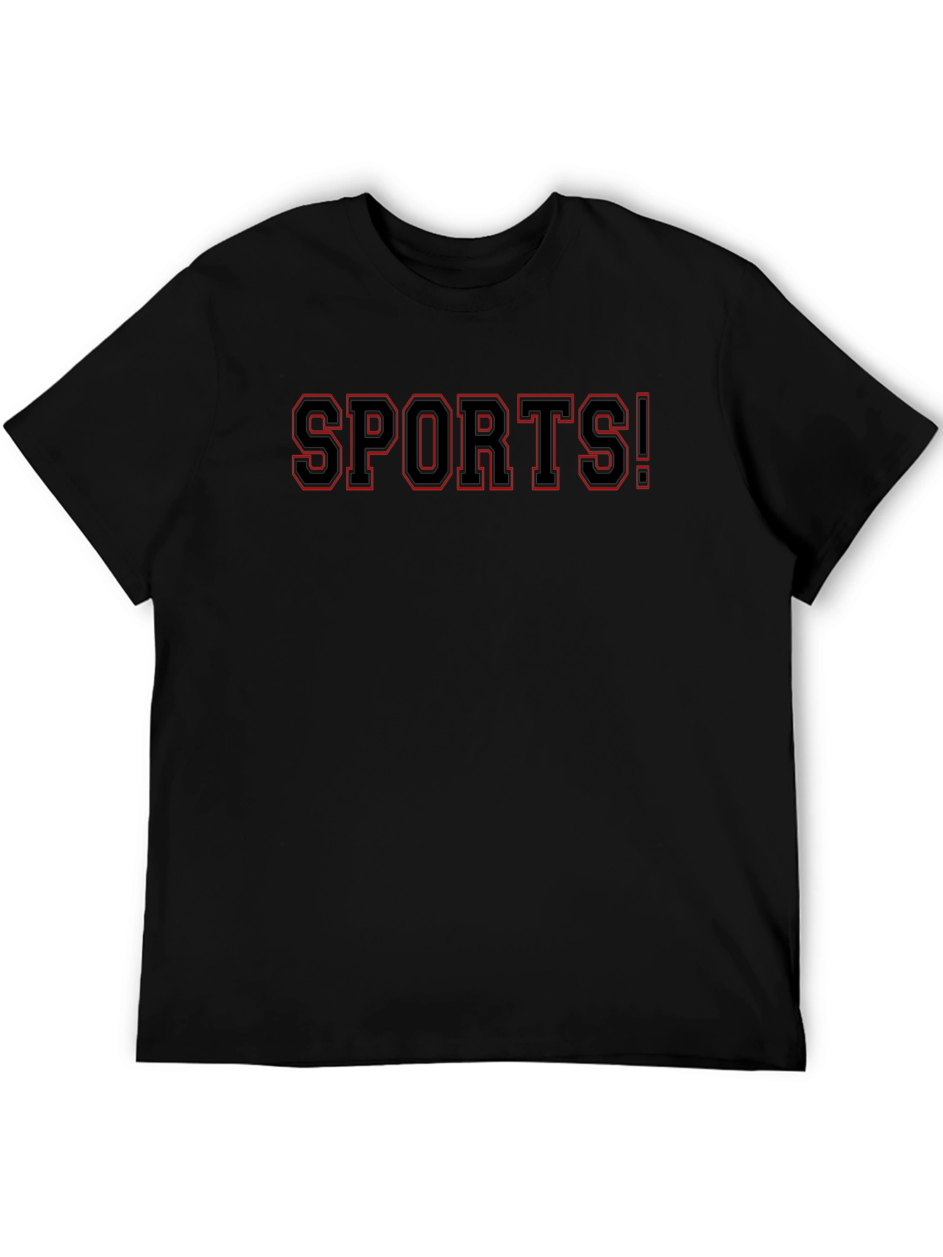 SPORTS! Graphic Tee - Bold Black T-Shirt