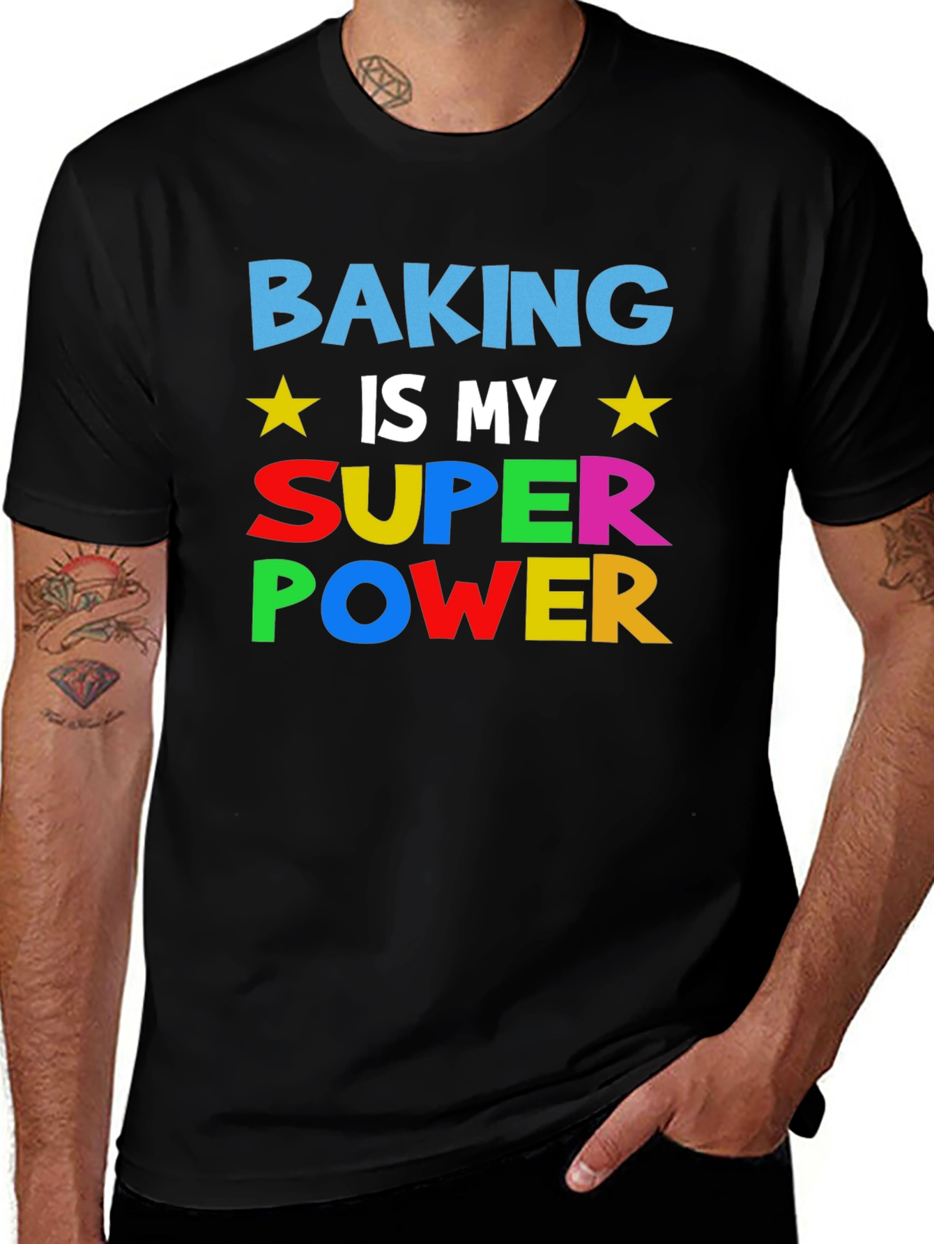 Baking is My Super Power Graphic T-Shirt