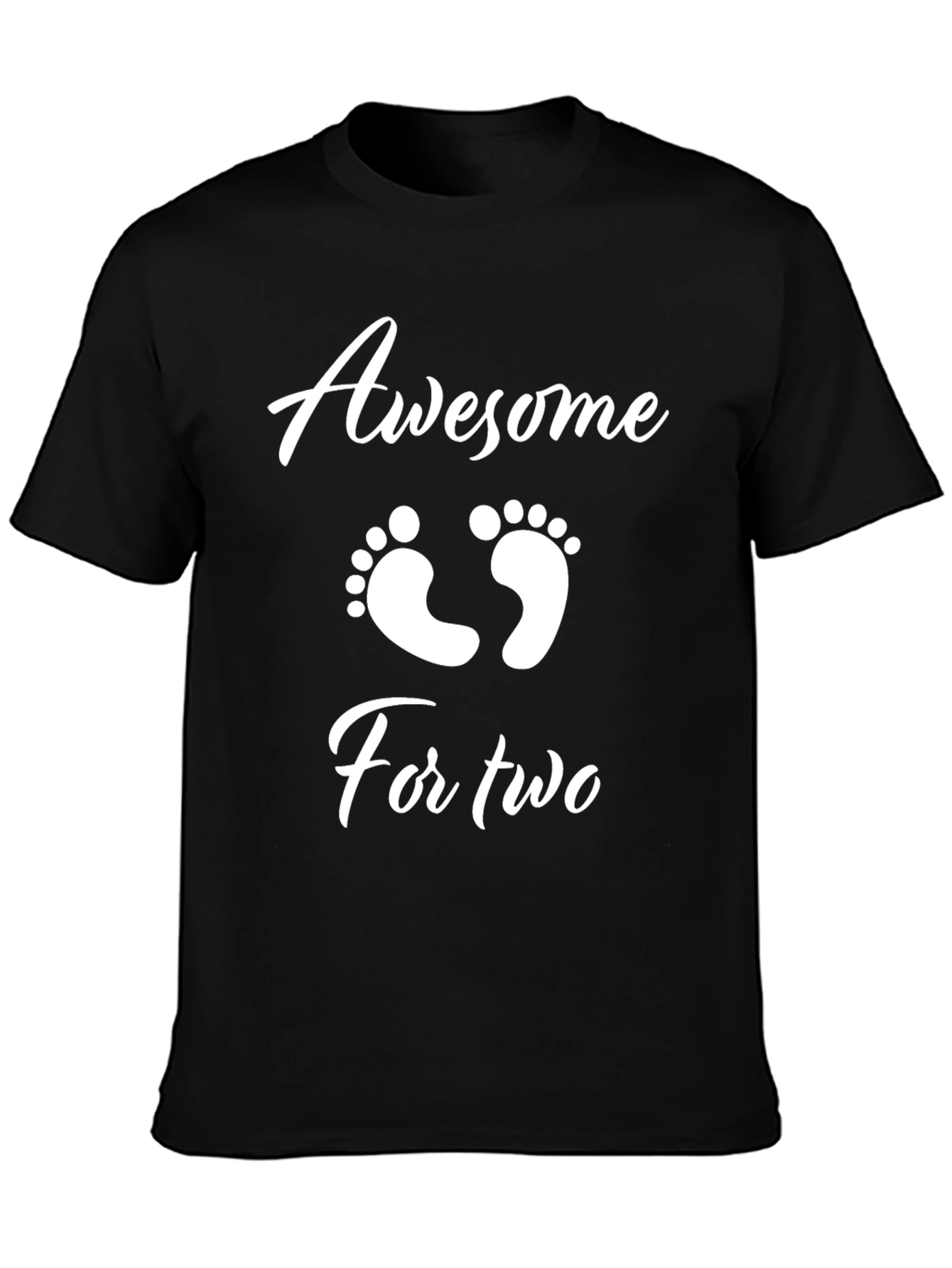 Awesome For Two Graphic Tee - Black