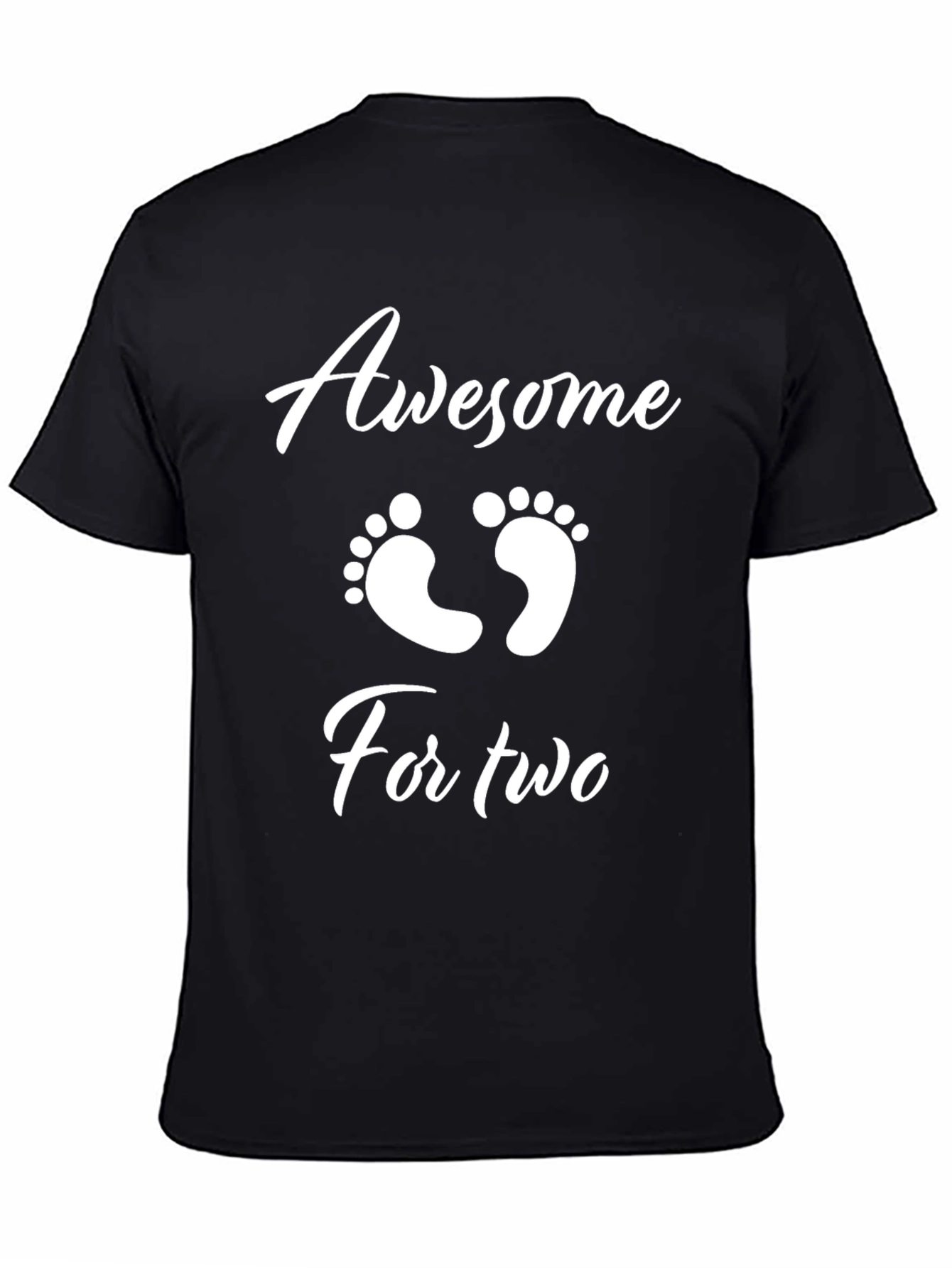 Awesome For Two Graphic Tee - Black