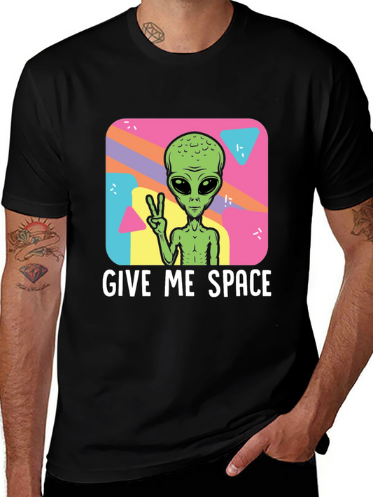 Give Me Space Alien T-Shirt - Black