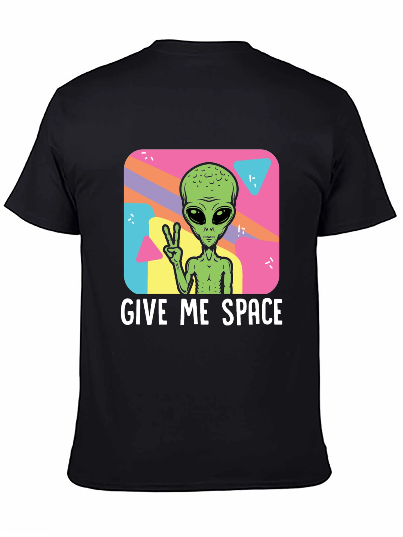 Give Me Space Alien T-Shirt - Black