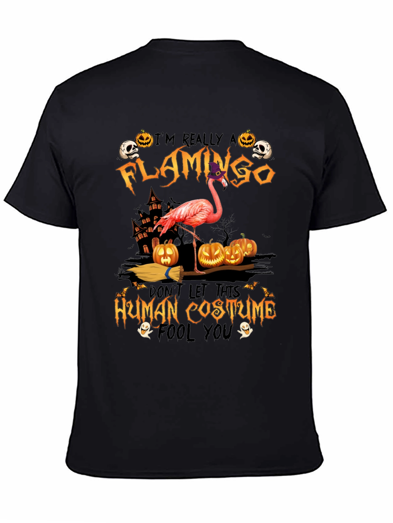 Funny Halloween Flamingo Costume T-Shirt