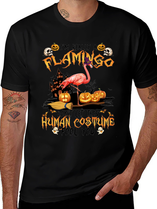 Funny Halloween Flamingo Costume T-Shirt