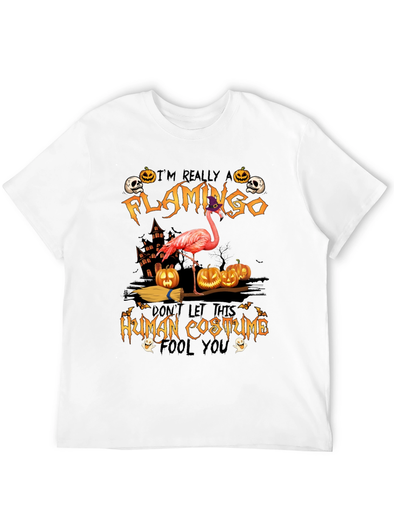 Funny Halloween Flamingo Costume T-Shirt