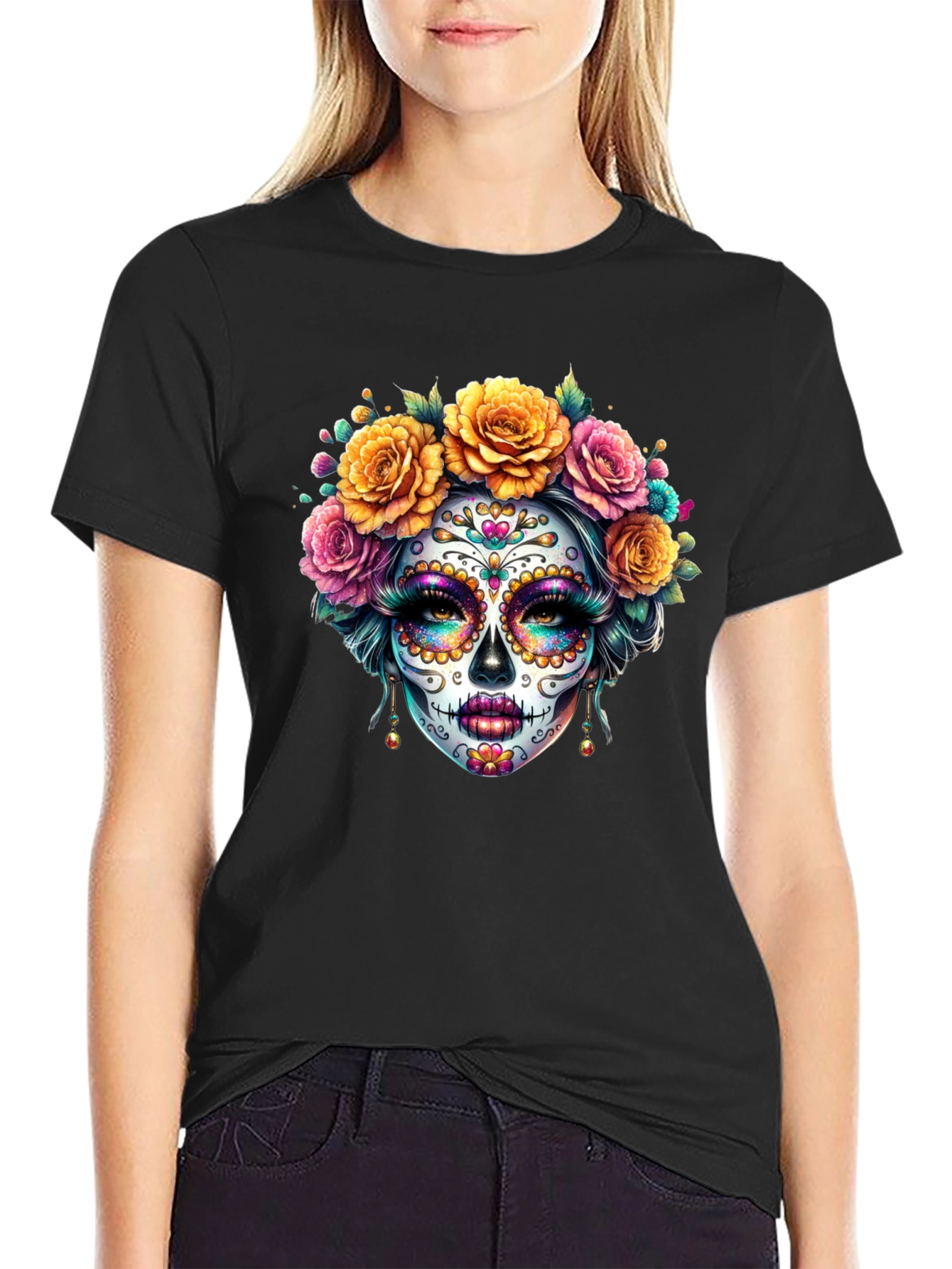 Day of the Dead Sugar Skull T-Shirt