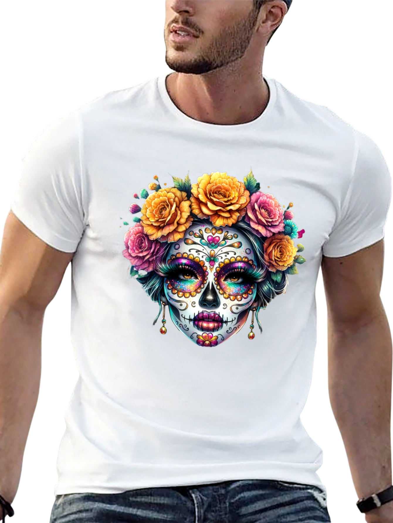 Day of the Dead Sugar Skull T-Shirt