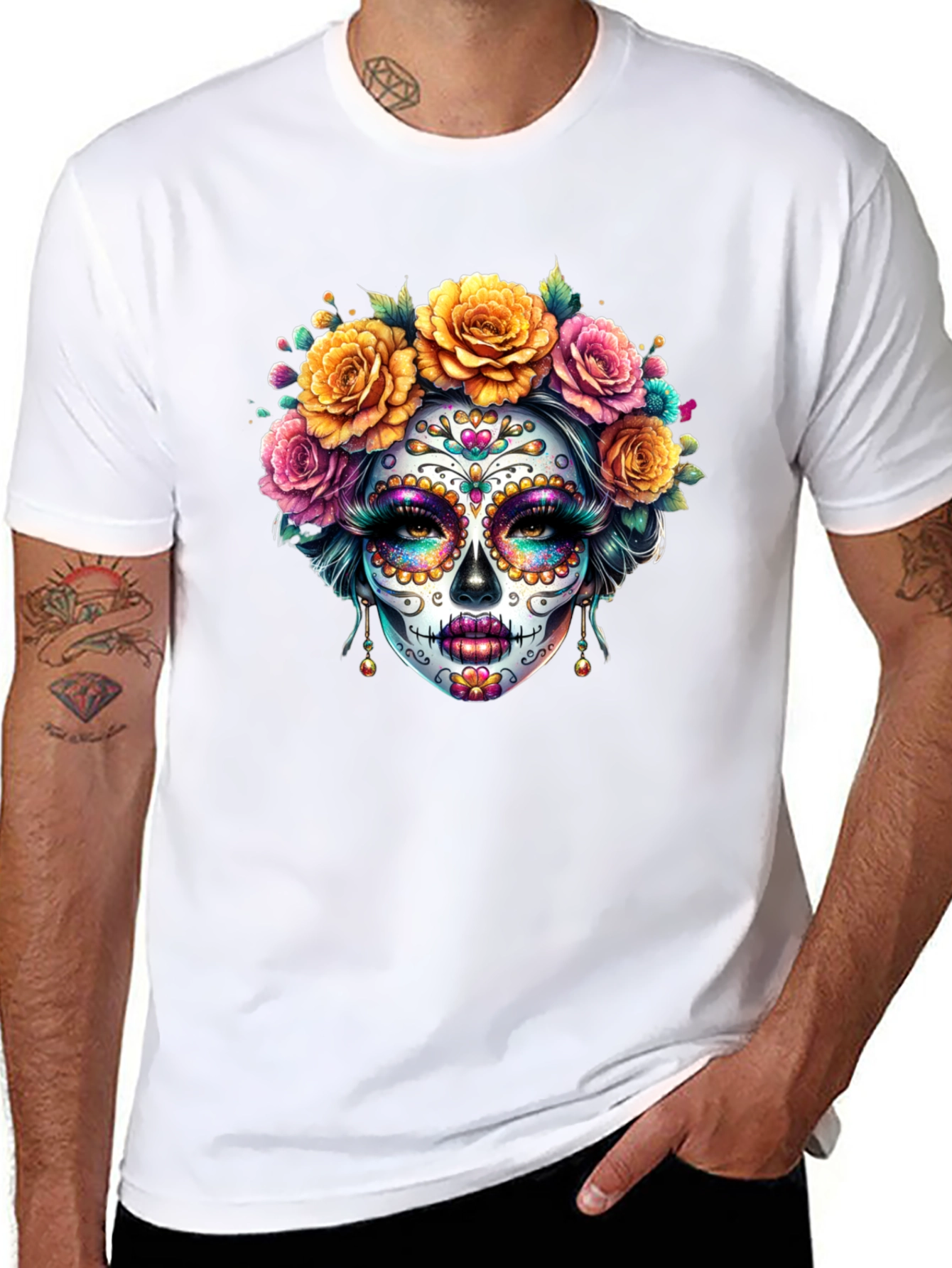 Day of the Dead Sugar Skull T-Shirt