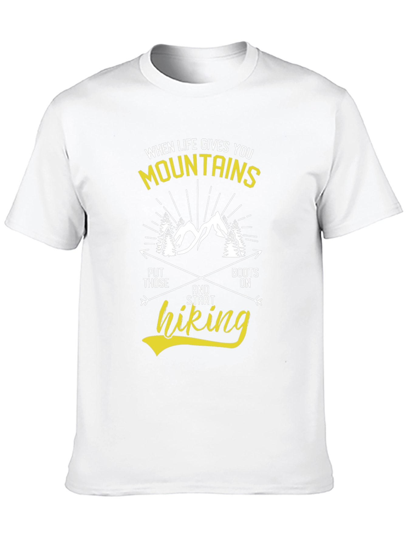 Motivational Hiking T-Shirt - Mountains & Adventure