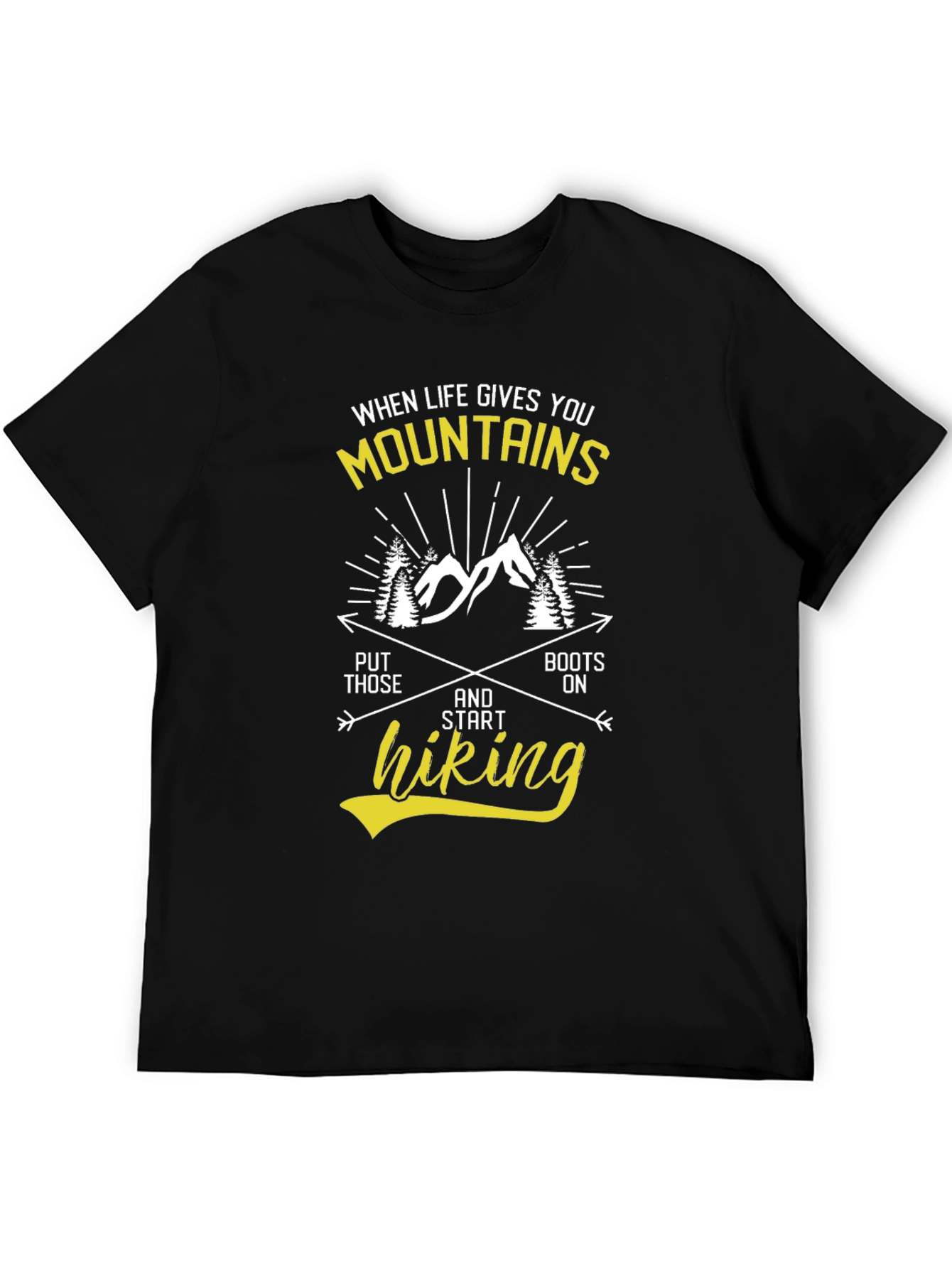 Motivational Hiking T-Shirt - Mountains & Adventure
