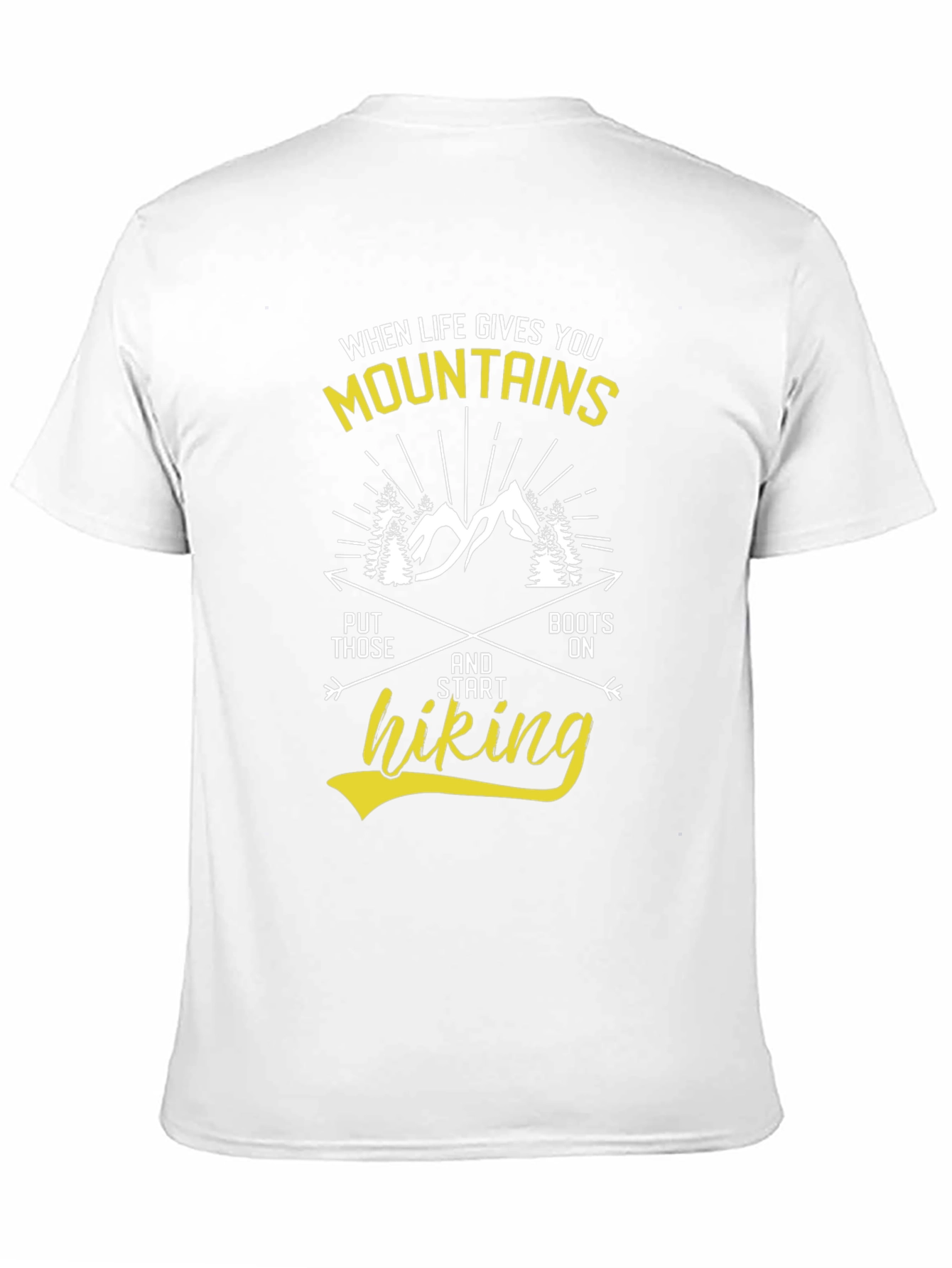 Motivational Hiking T-Shirt - Mountains & Adventure
