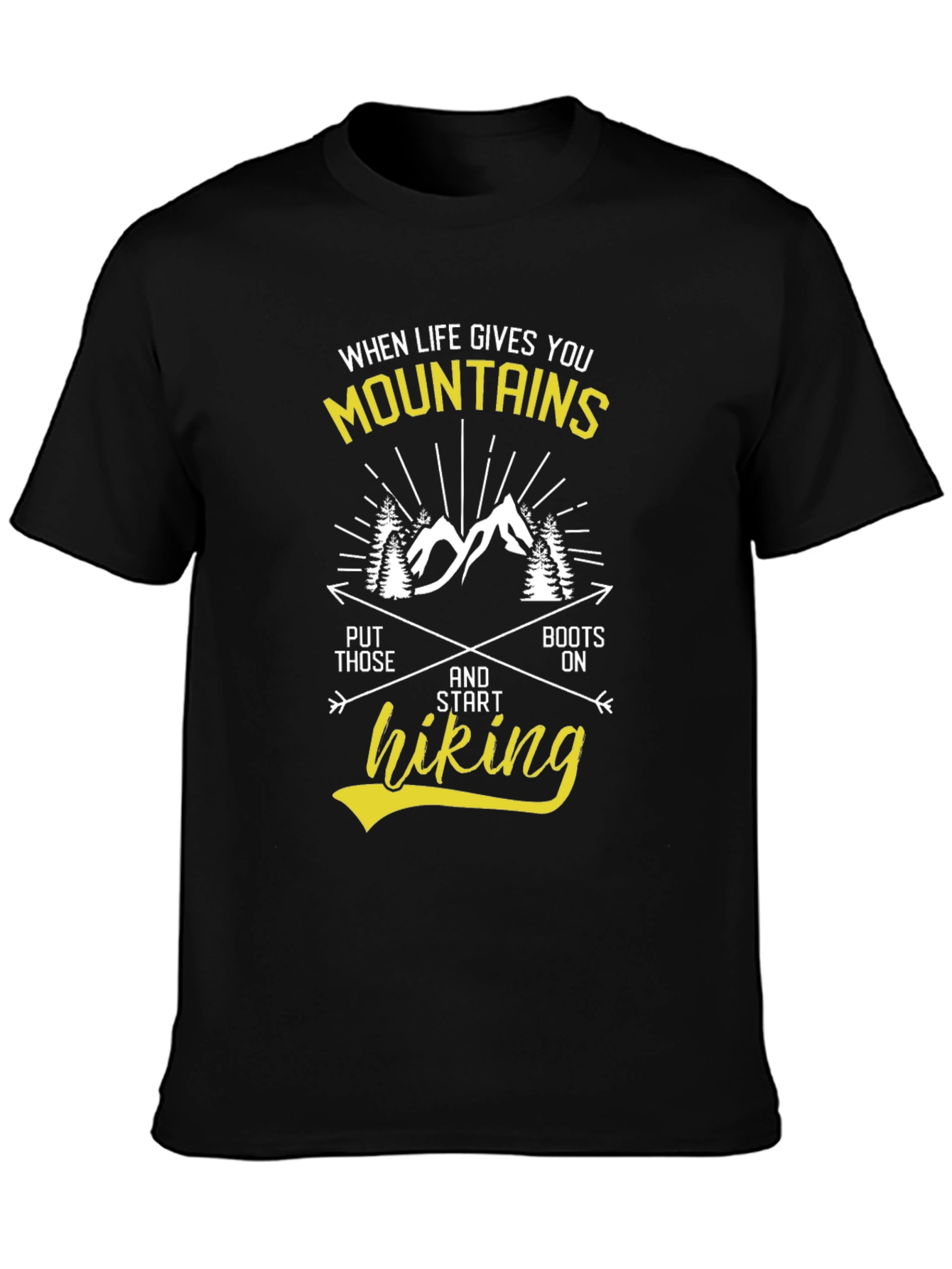 Motivational Hiking T-Shirt - Mountains & Adventure