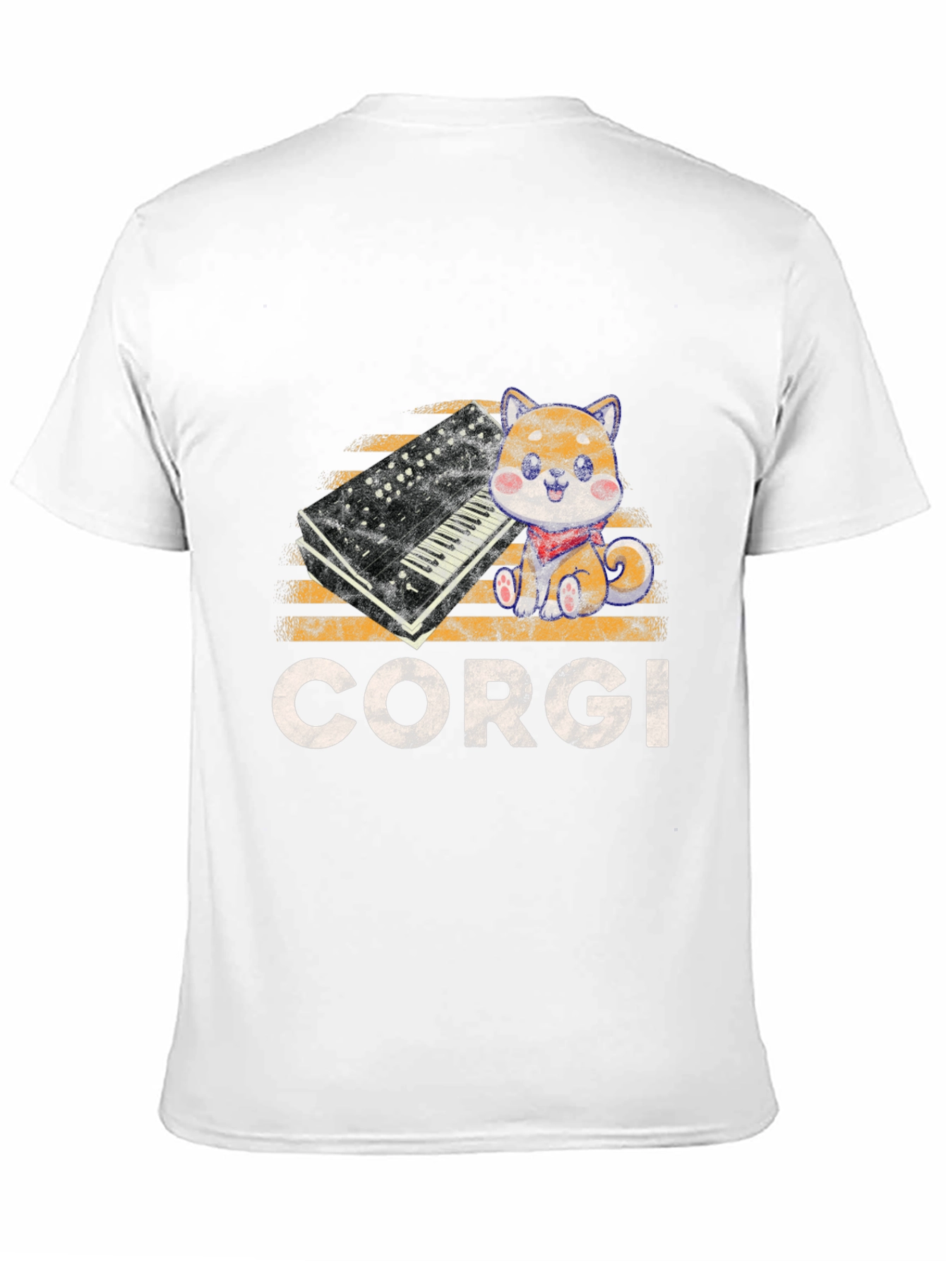 Corgi Synthesizer Graphic T-Shirt