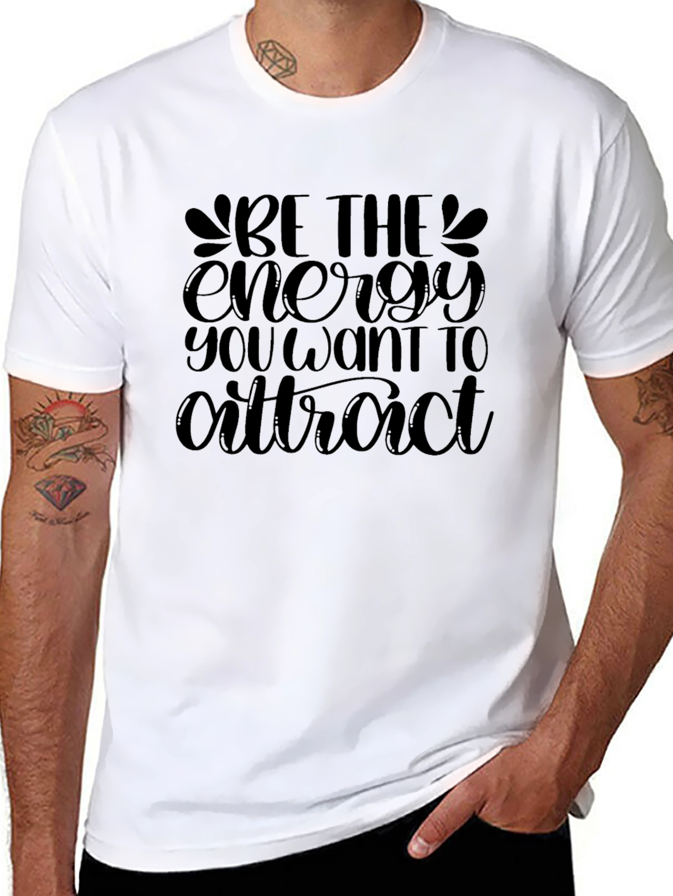 Motivational Be the Energy Black T-Shirt
