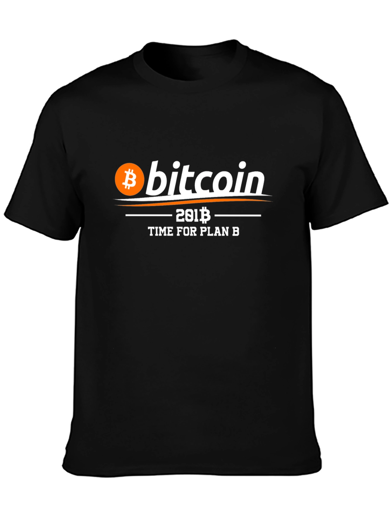 Bitcoin Time for Plan B Black T-Shirt