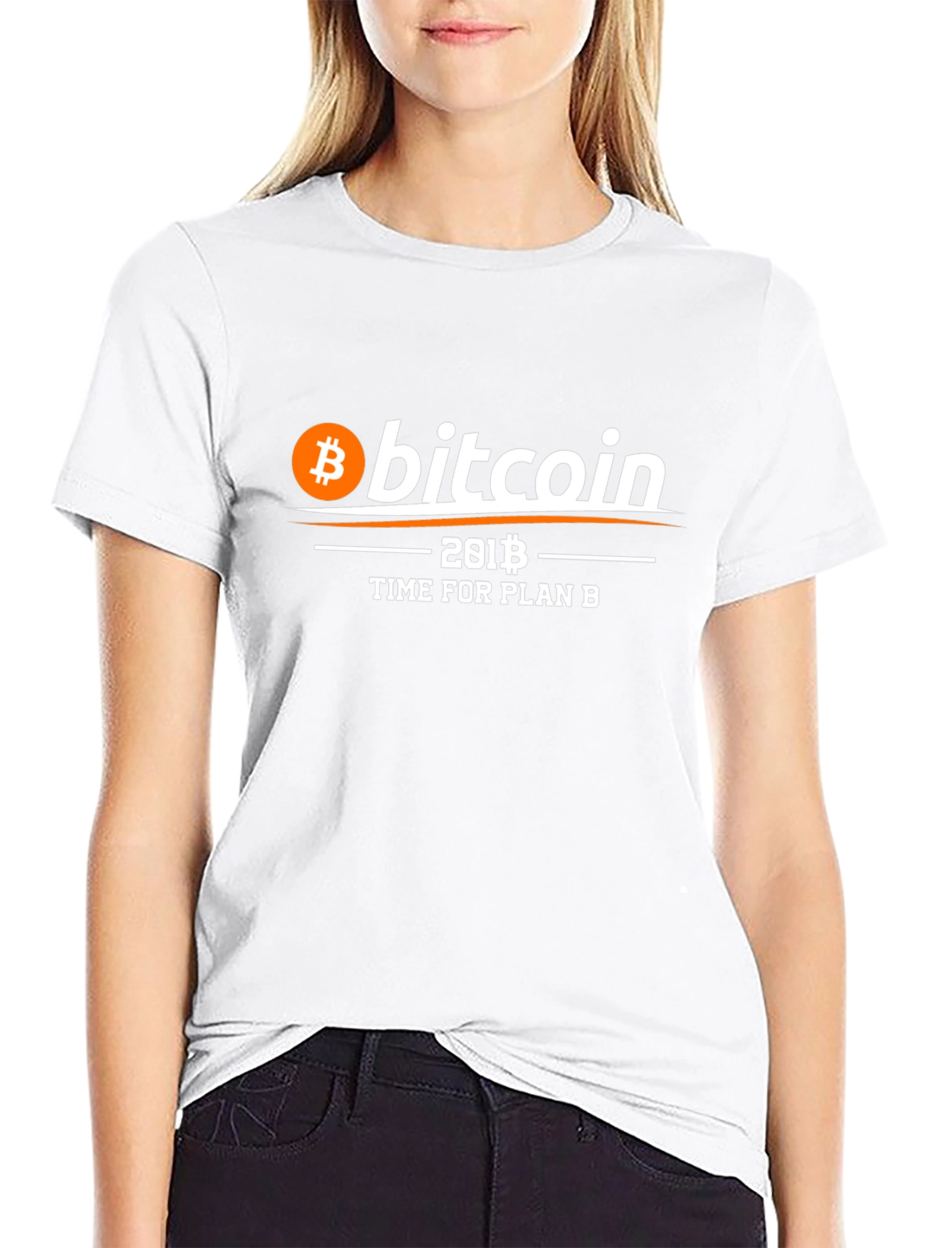 Bitcoin Time for Plan B Black T-Shirt