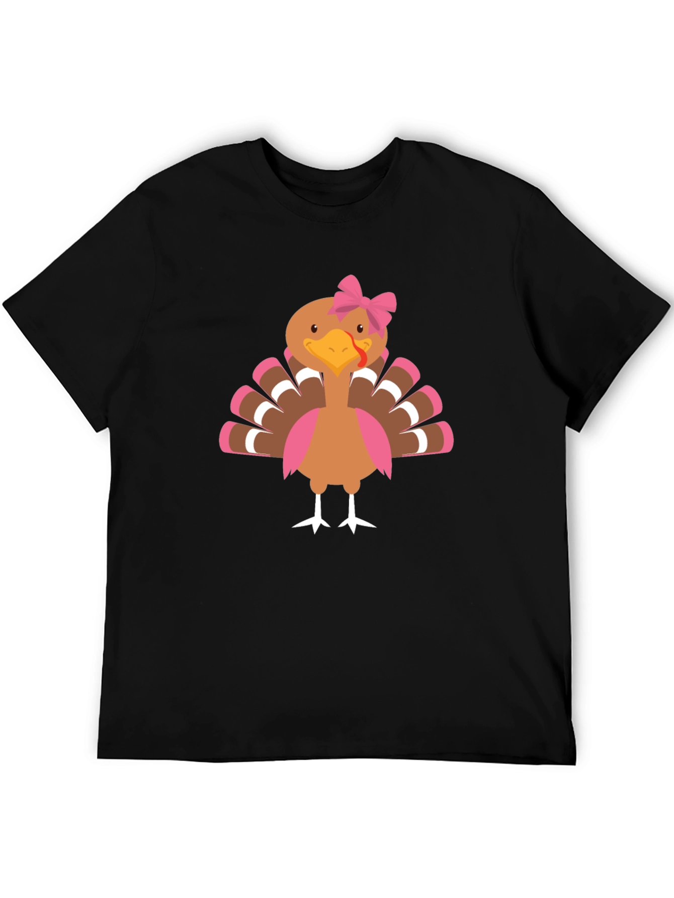 Festive Turkey Graphic Tee - Thanksgiving Apparel