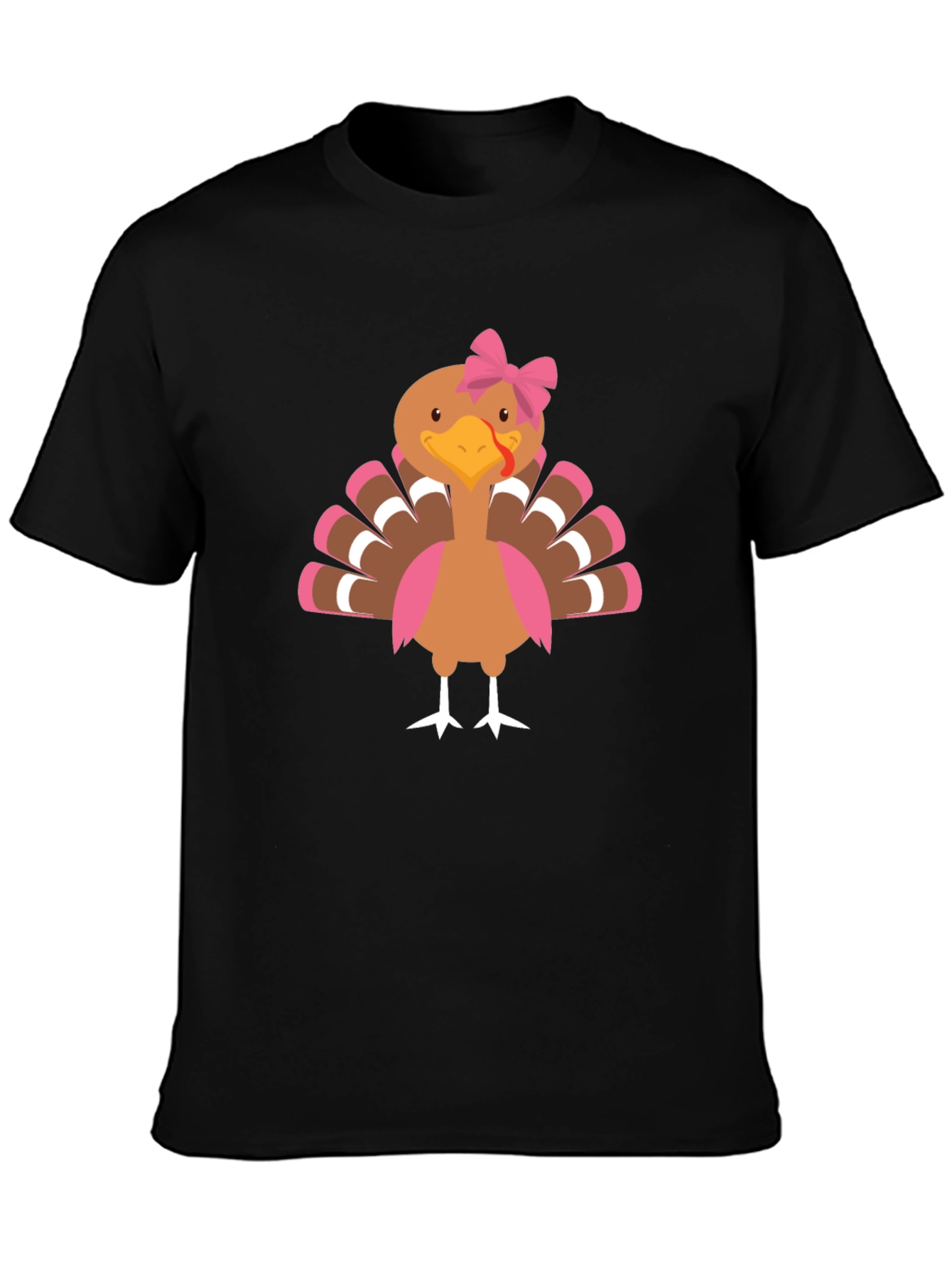 Festive Turkey Graphic Tee - Thanksgiving Apparel