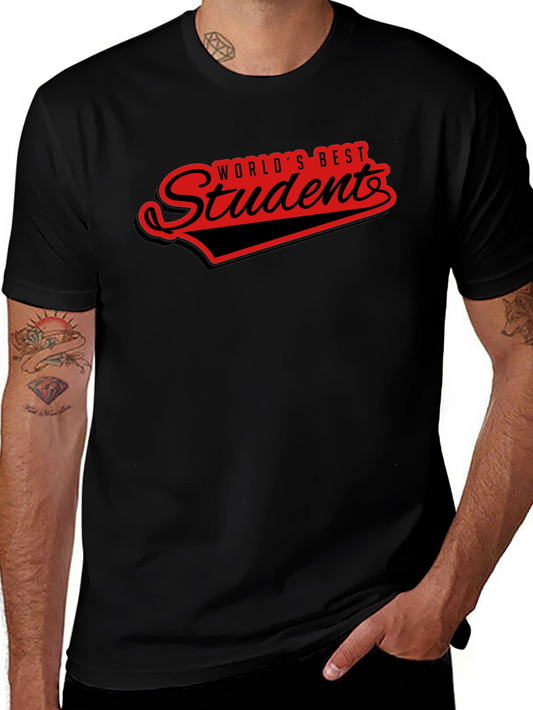 Worlds Best Student T-Shirt - Black