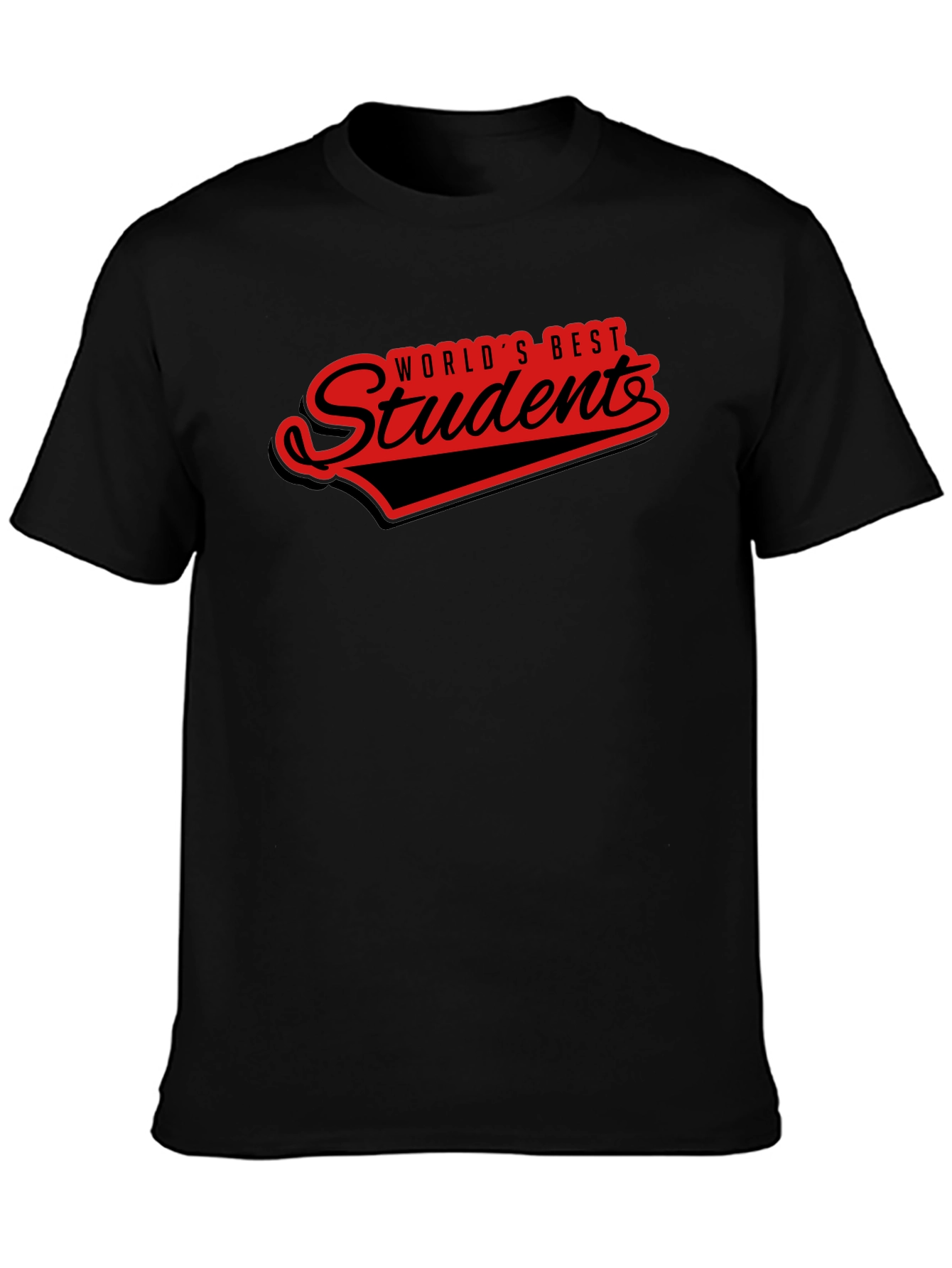 Worlds Best Student T-Shirt - Black