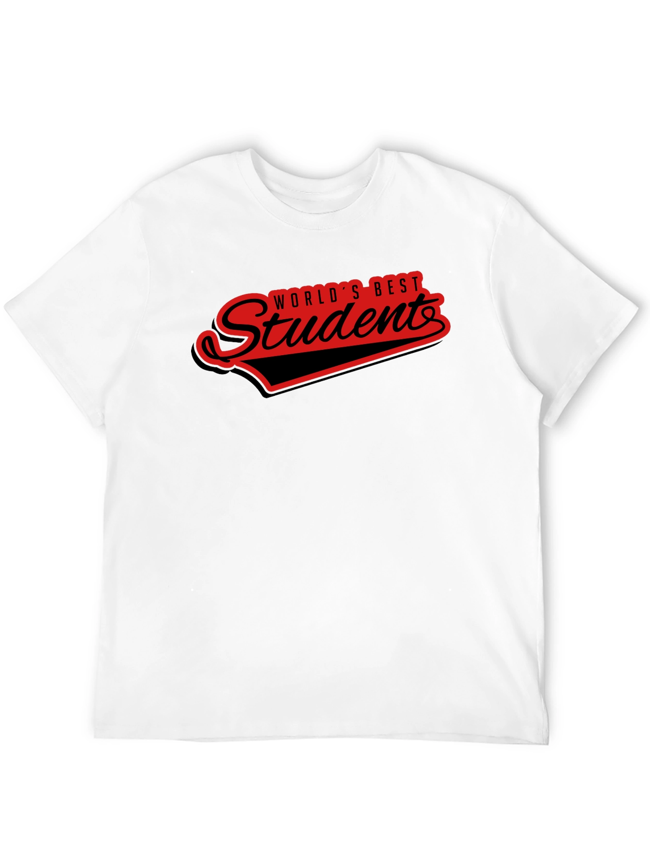 Worlds Best Student T-Shirt - Black