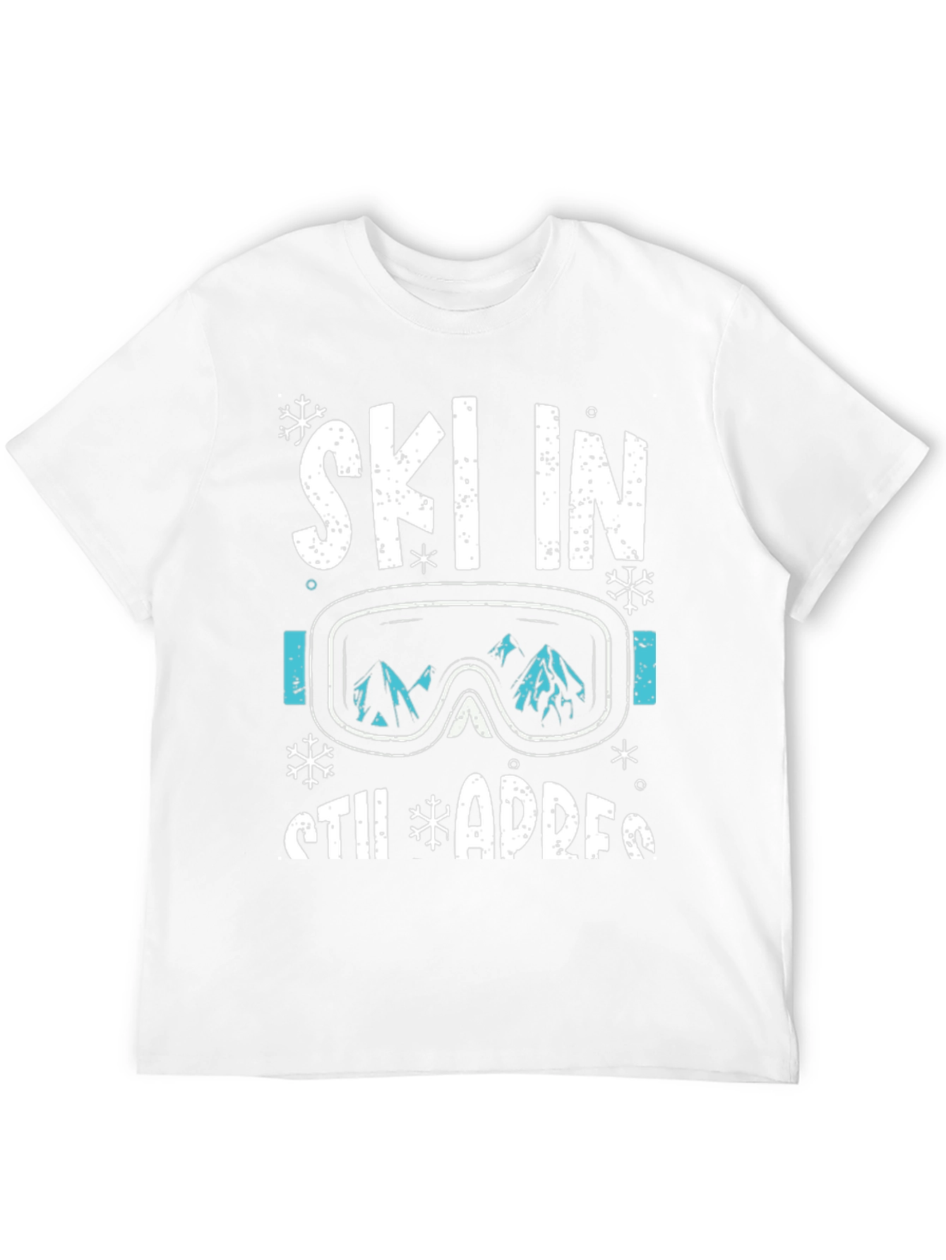 Ski in Still Adress Black Graphic Tee